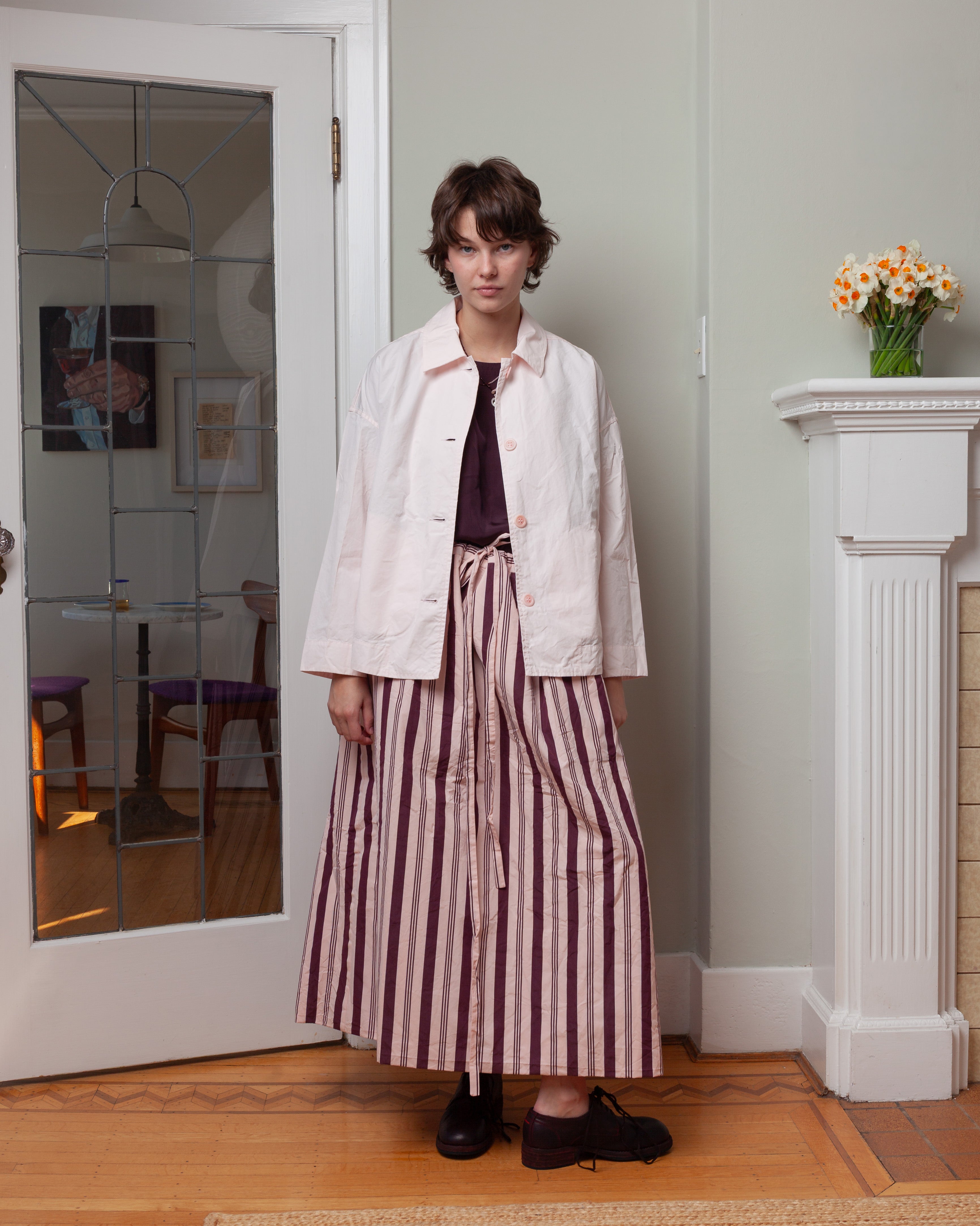 Casey Casey-Big Square Skirt - Card Stripe - Stripe-Skirts-Boboli-Vancouver-Canada