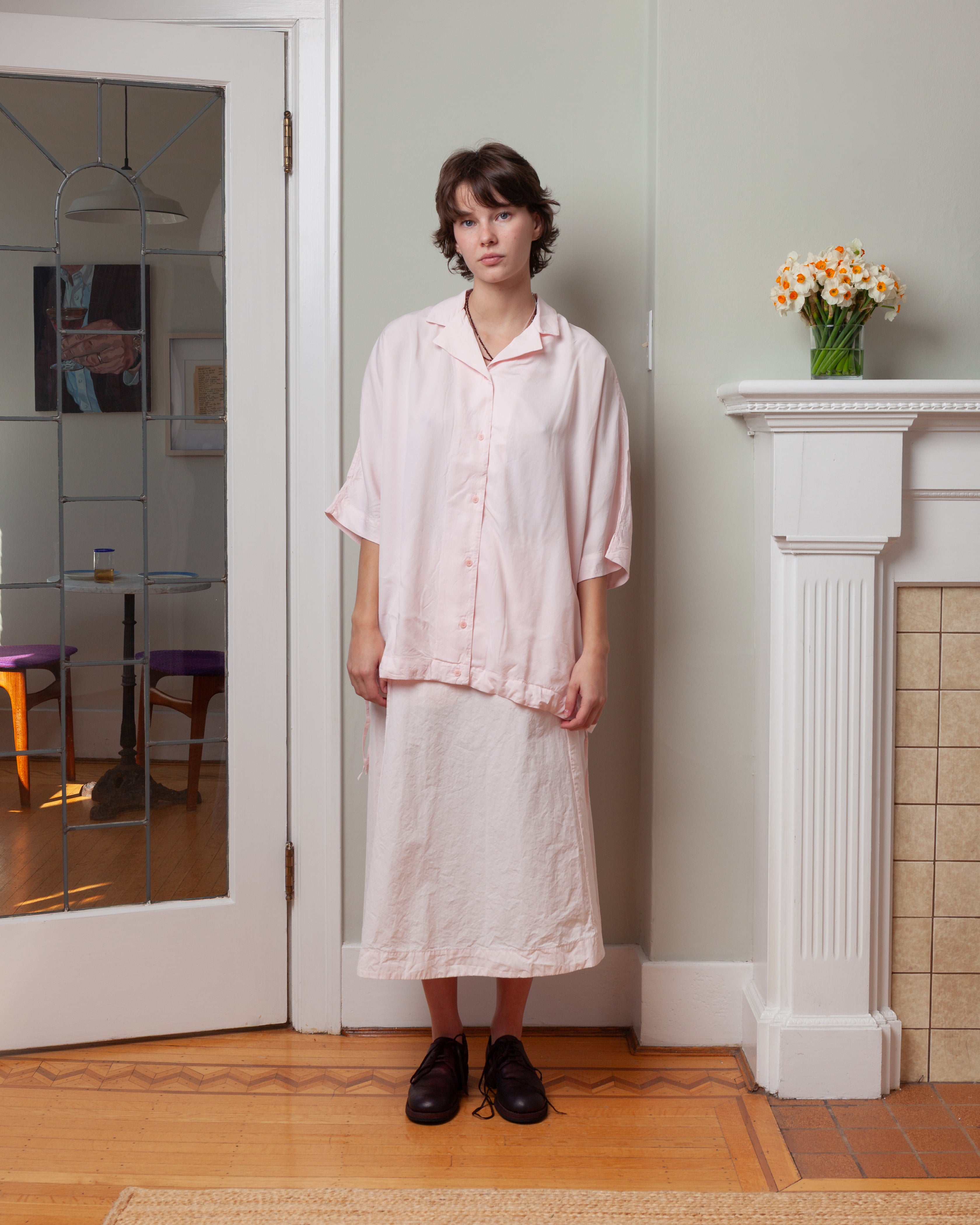 Yong Shirt - Cupro - Sakura Pink