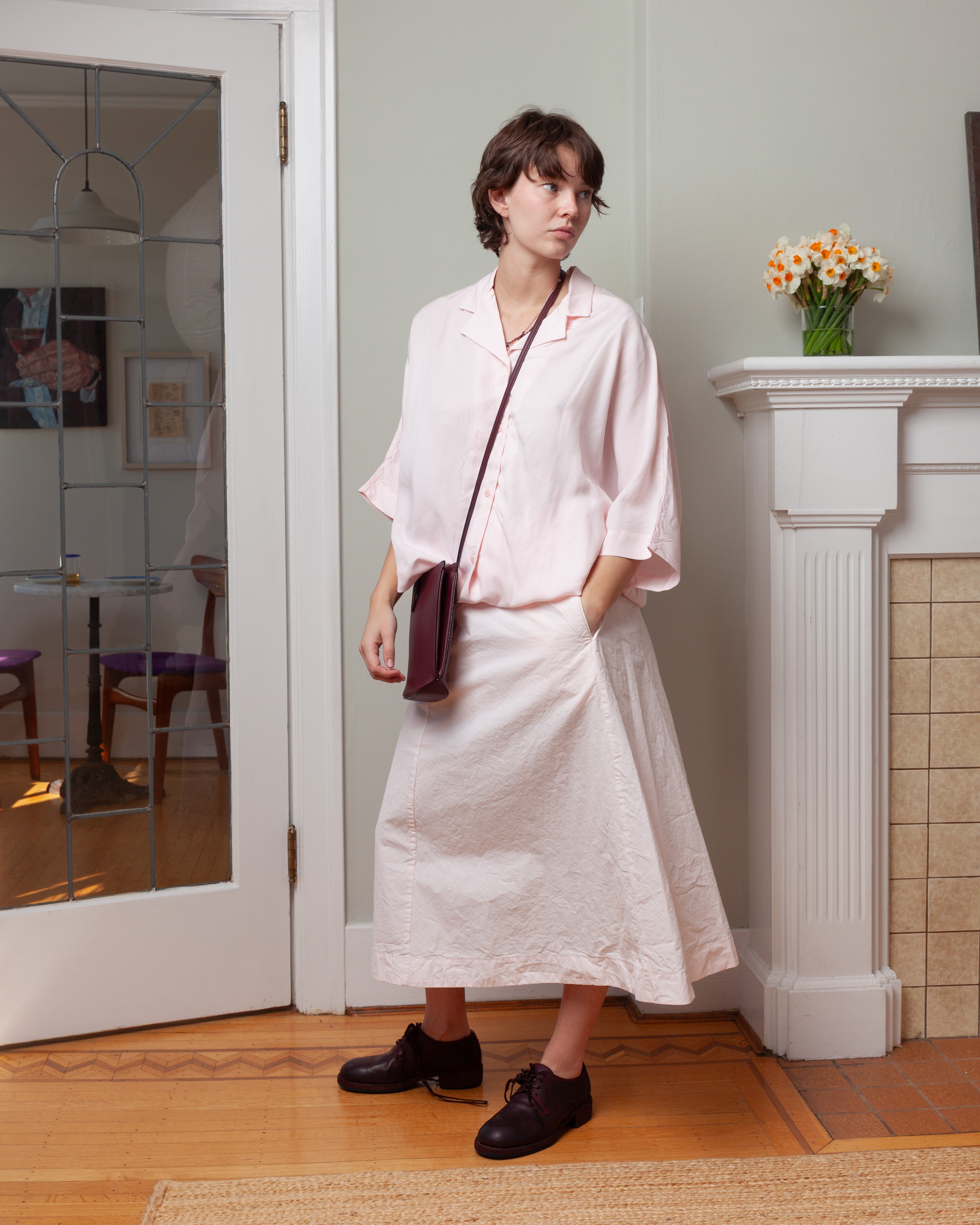 A-Line Skirt - Sakura Pink