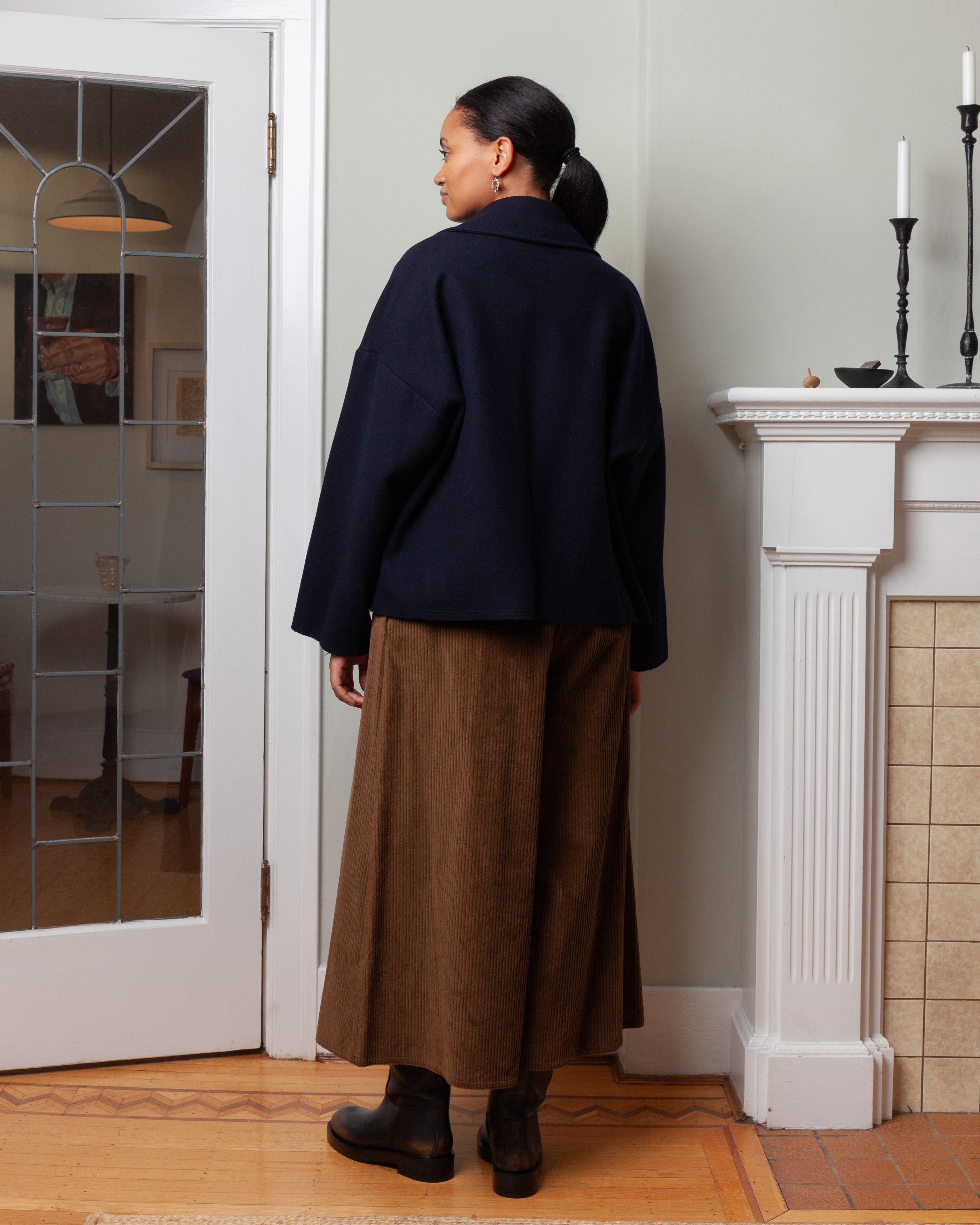 Oversized Jacket Panno Wool - Midnight