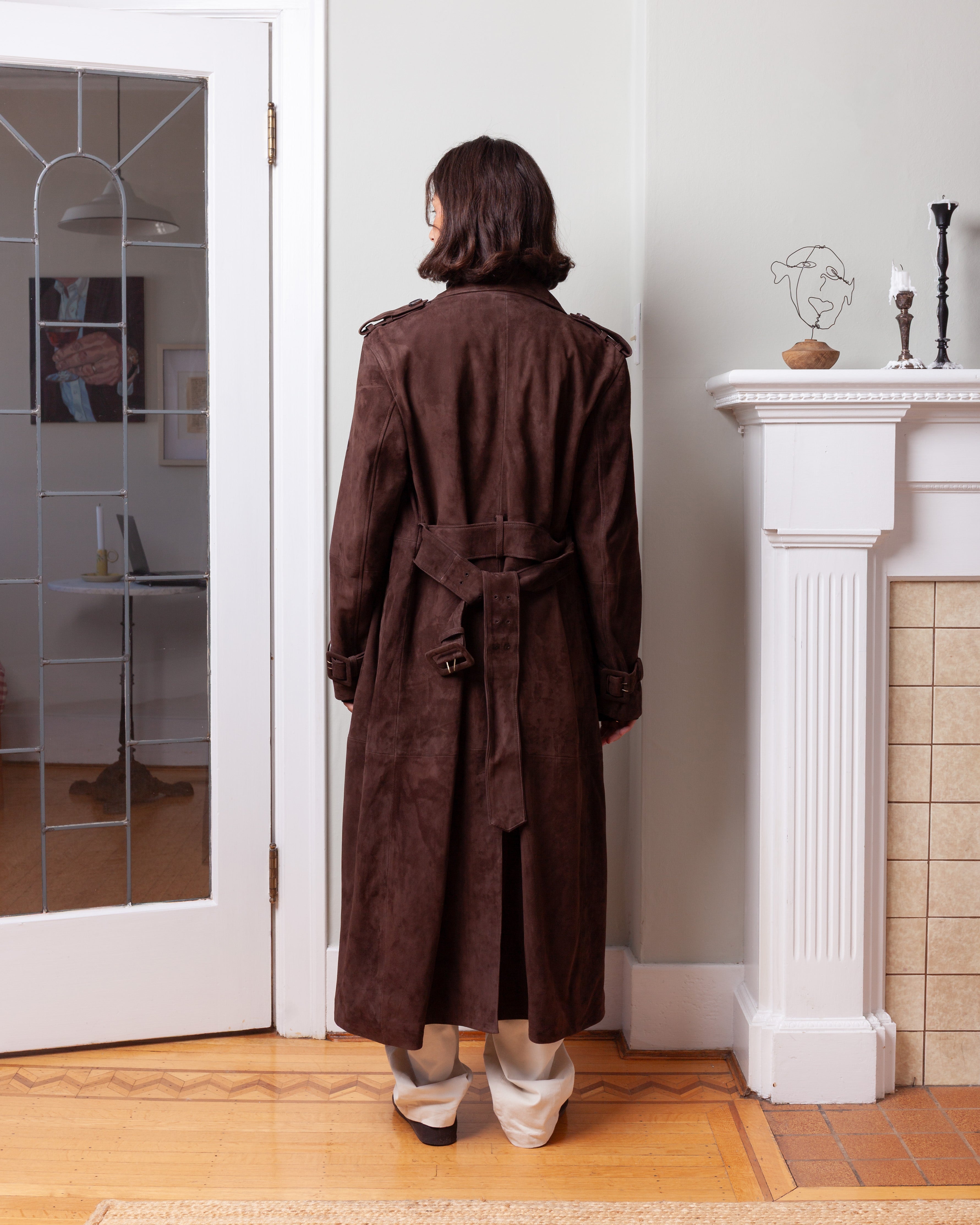 Arma-Benedict Goat Suede Shorty Jacket - Mud Brown-Jackets-Boboli-Vancouver-Canada
