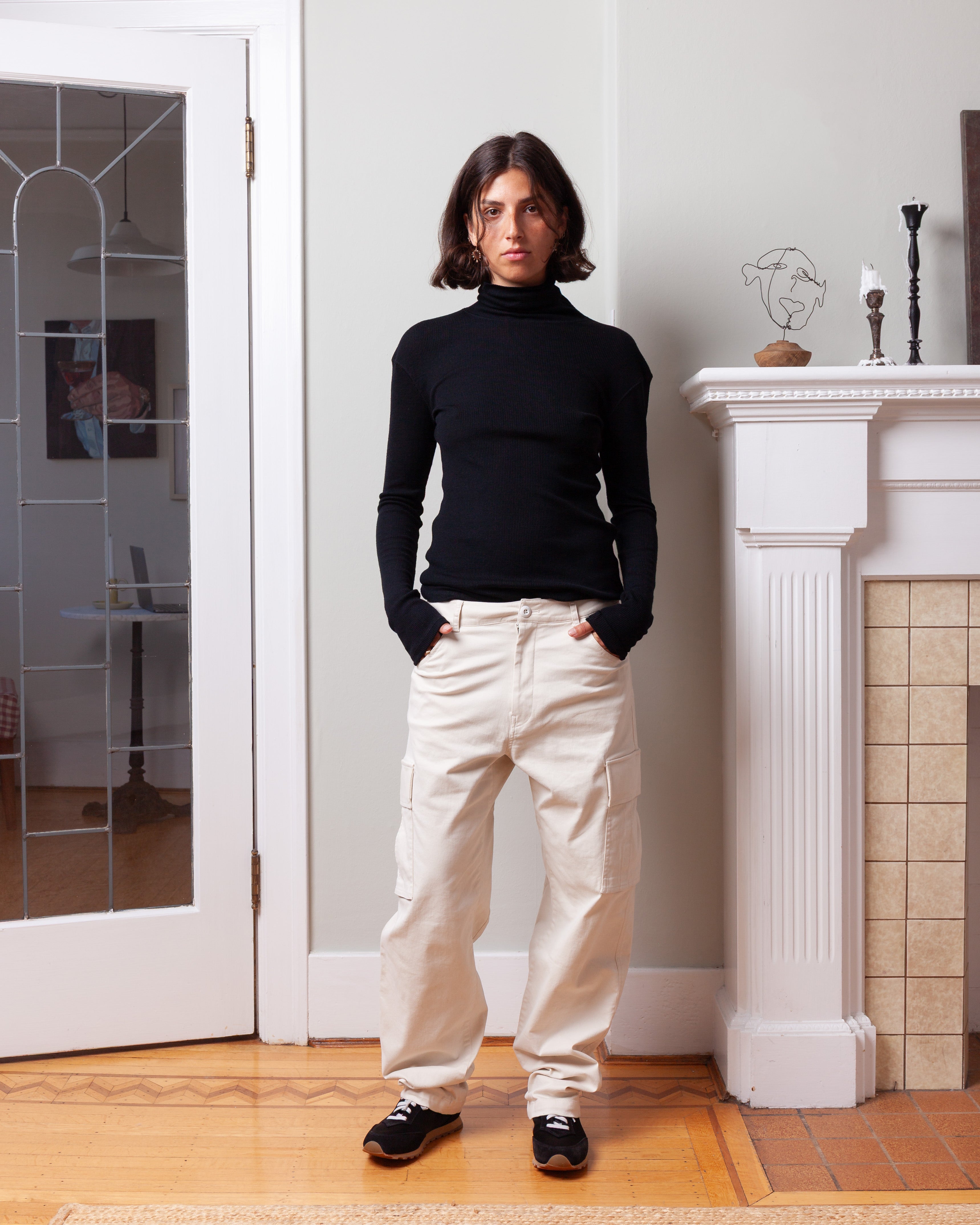 Vis A Vis-New Cargo Pants - Ivory-Pants-Boboli-Vancouver-Canada