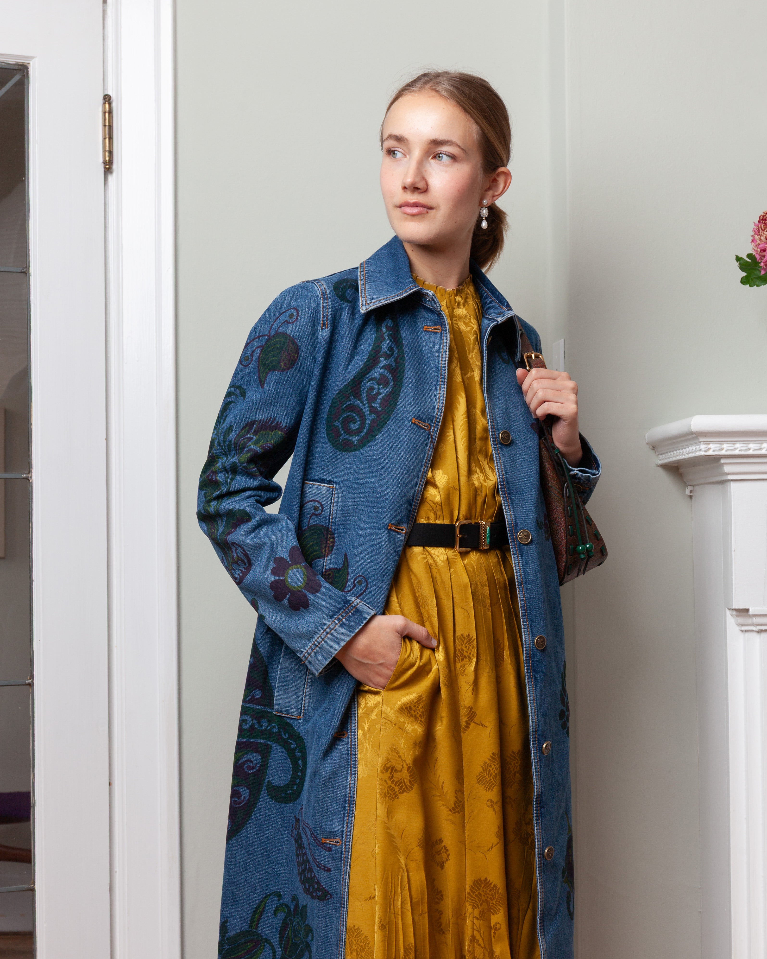 Maxi Denim Coat - Blue