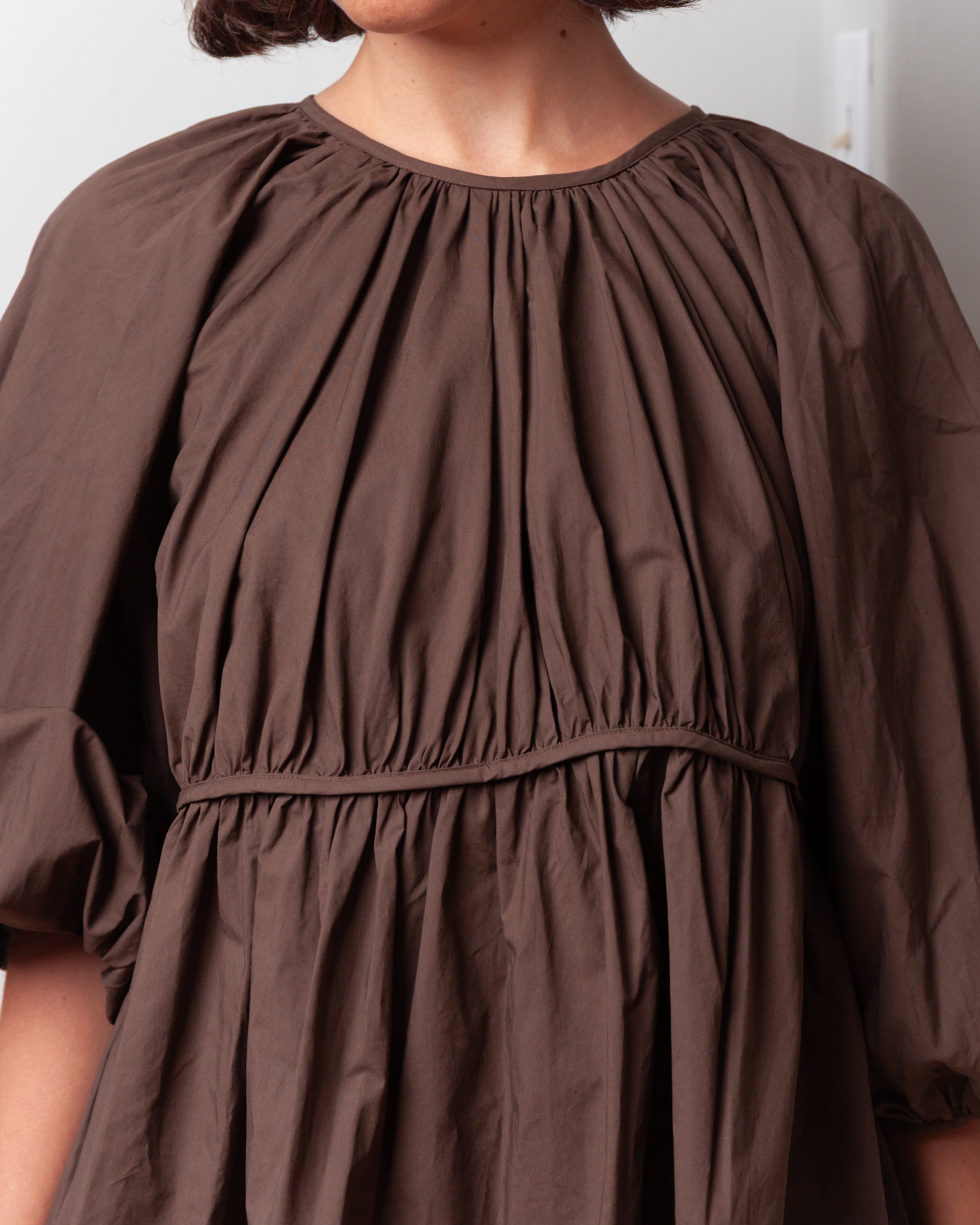 Cecilie Bahnsen-Amo Top - Brown-Tops-Boboli-Vancouver-Canada