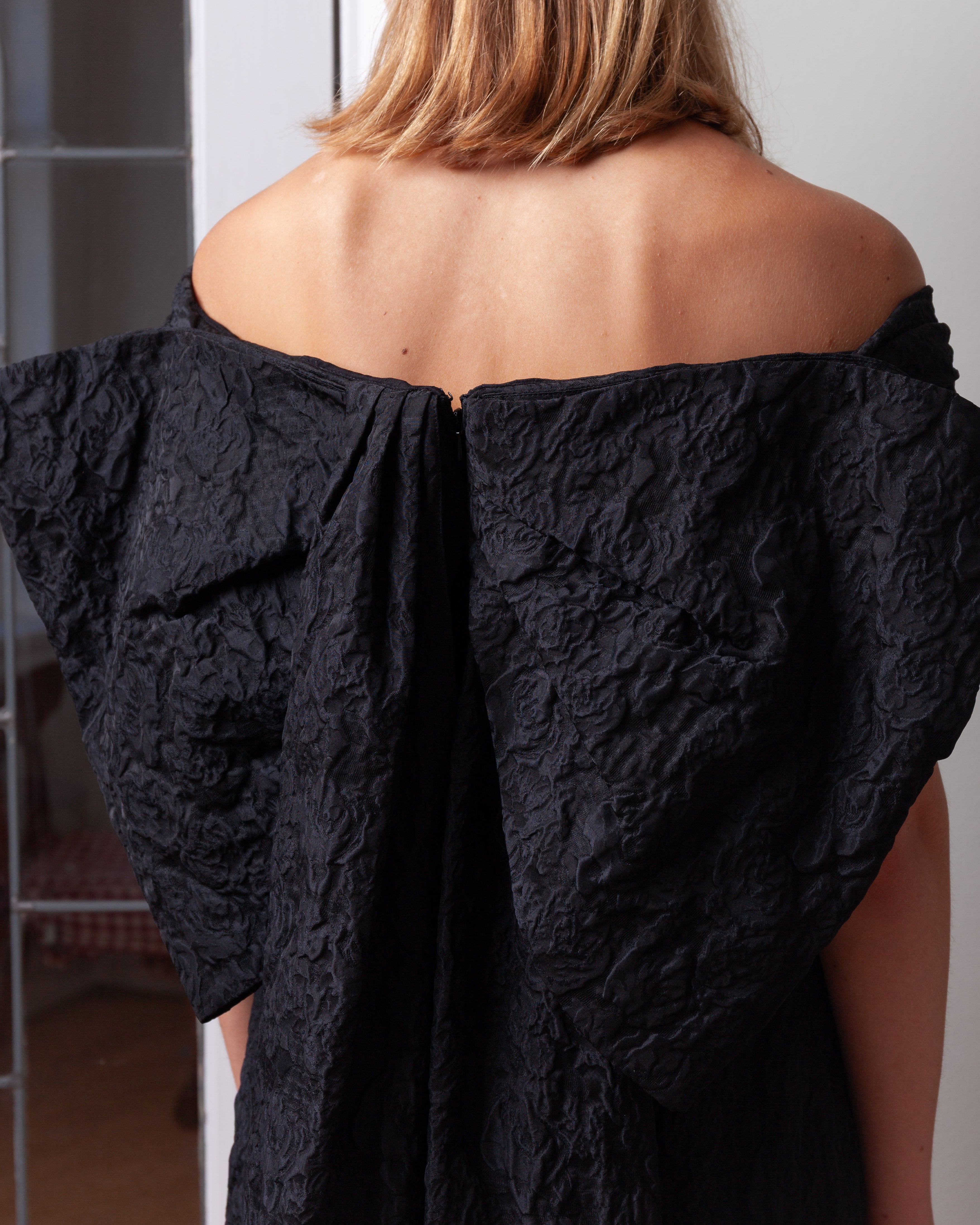 Off Shoulder Cocktail Dress - Black