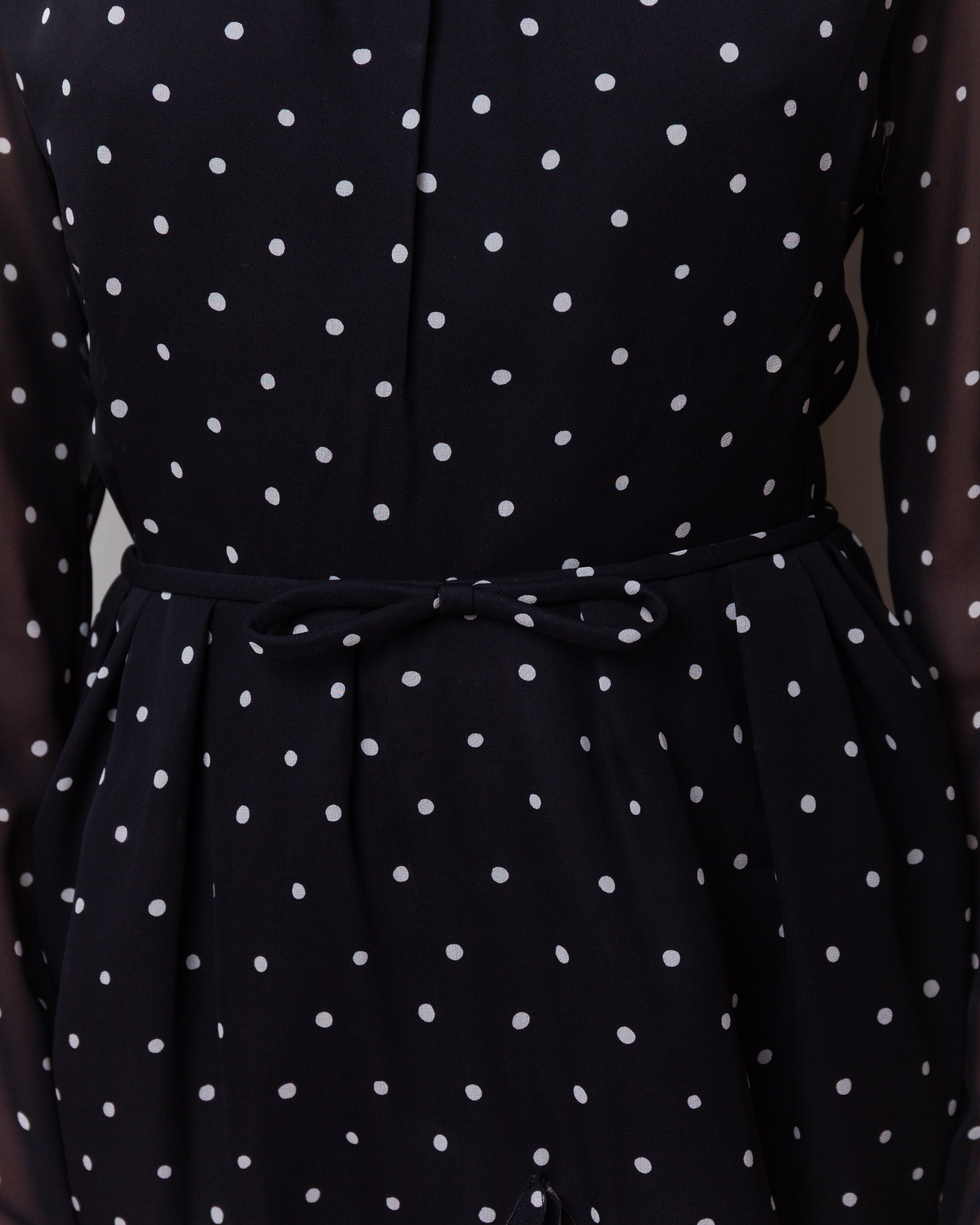 Giambattista Valli-Short Silk Dress w/Ruffles - Black-Dresses-Boboli-Vancouver-Canada