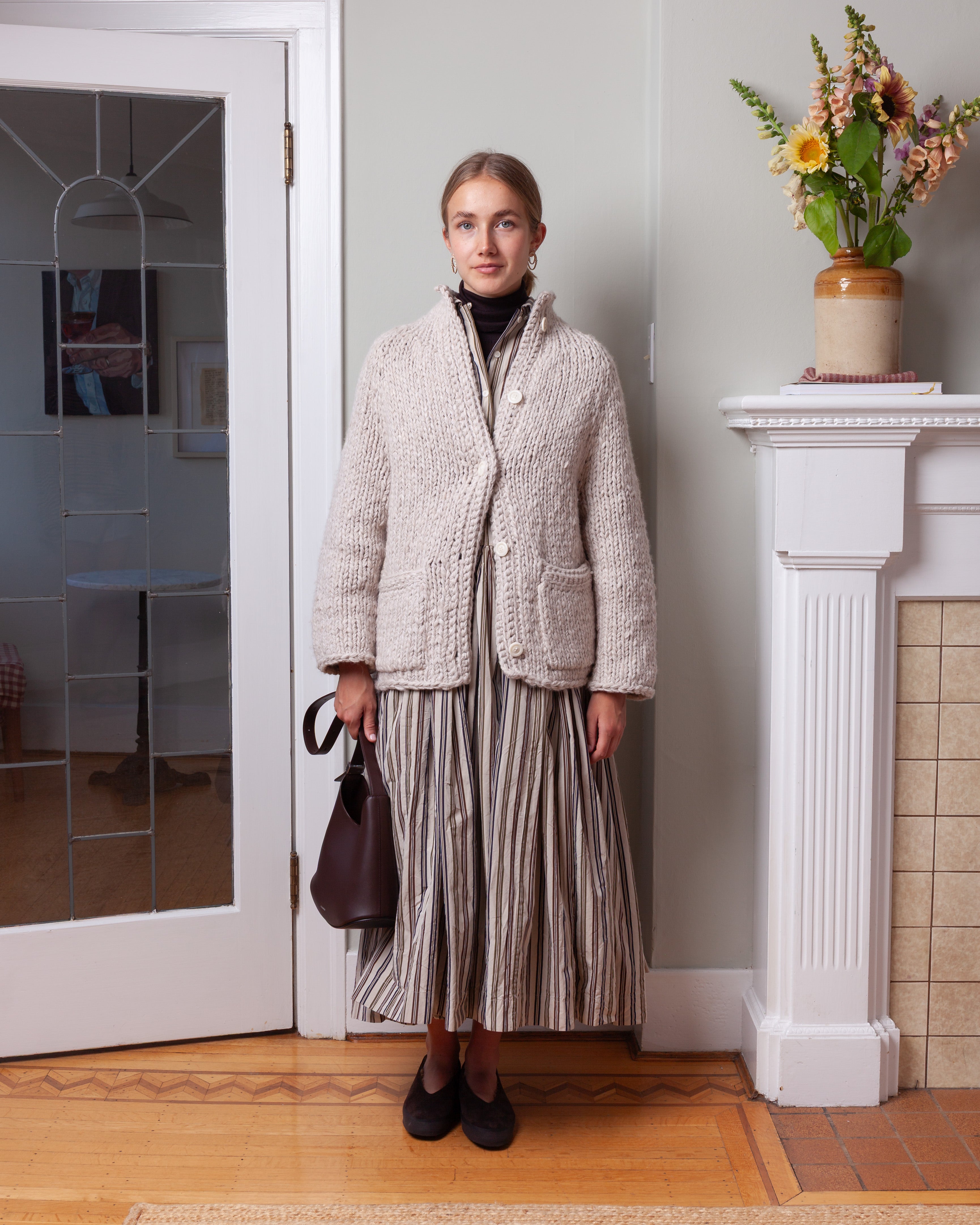 Saint Roch Dress - Paper Cot Stripe - As Is N°4