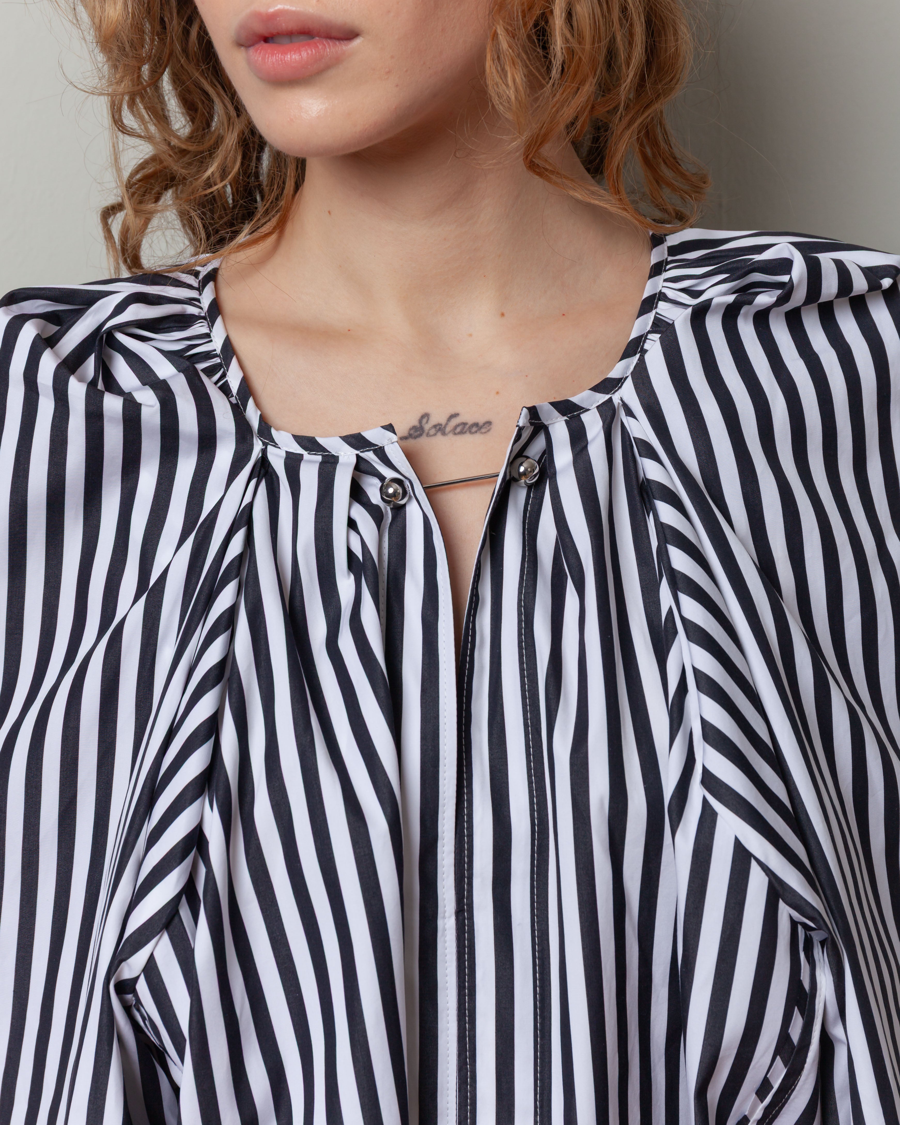 Grand Bazaar Mini Top - Black/White Stripe