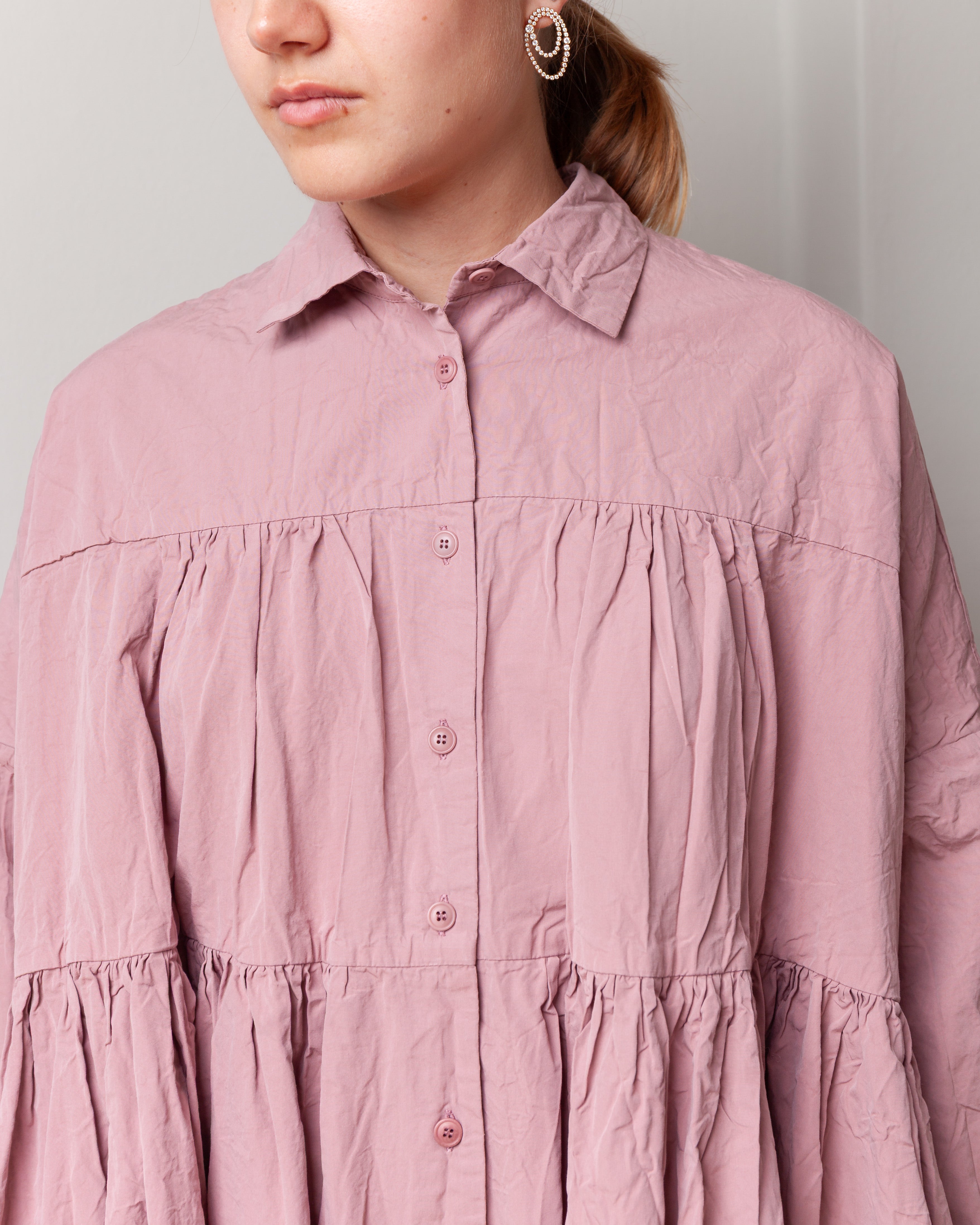 Square L.S. Dress - Paper Cot - Pink