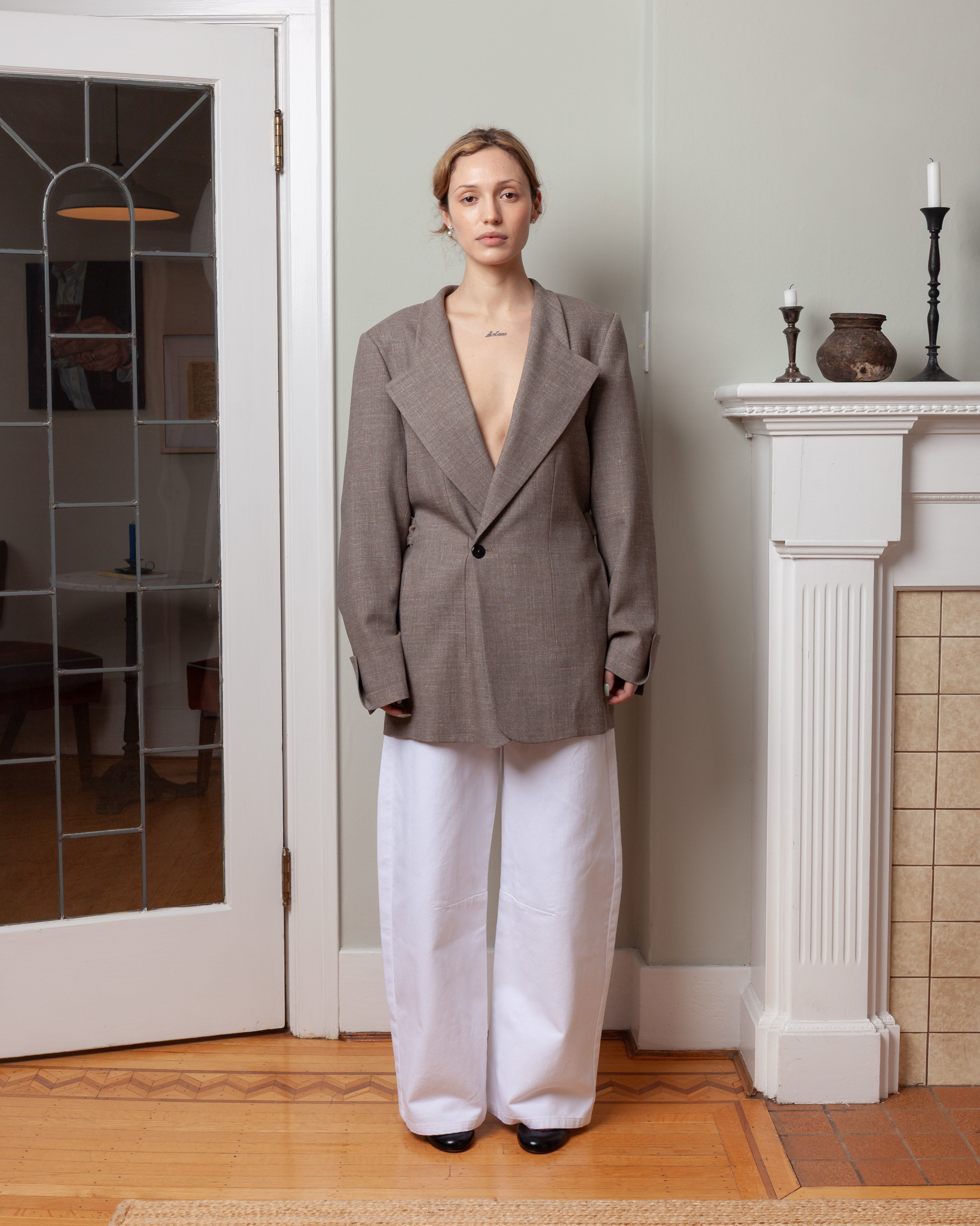 Boucle Lauren Jacket - Taupe