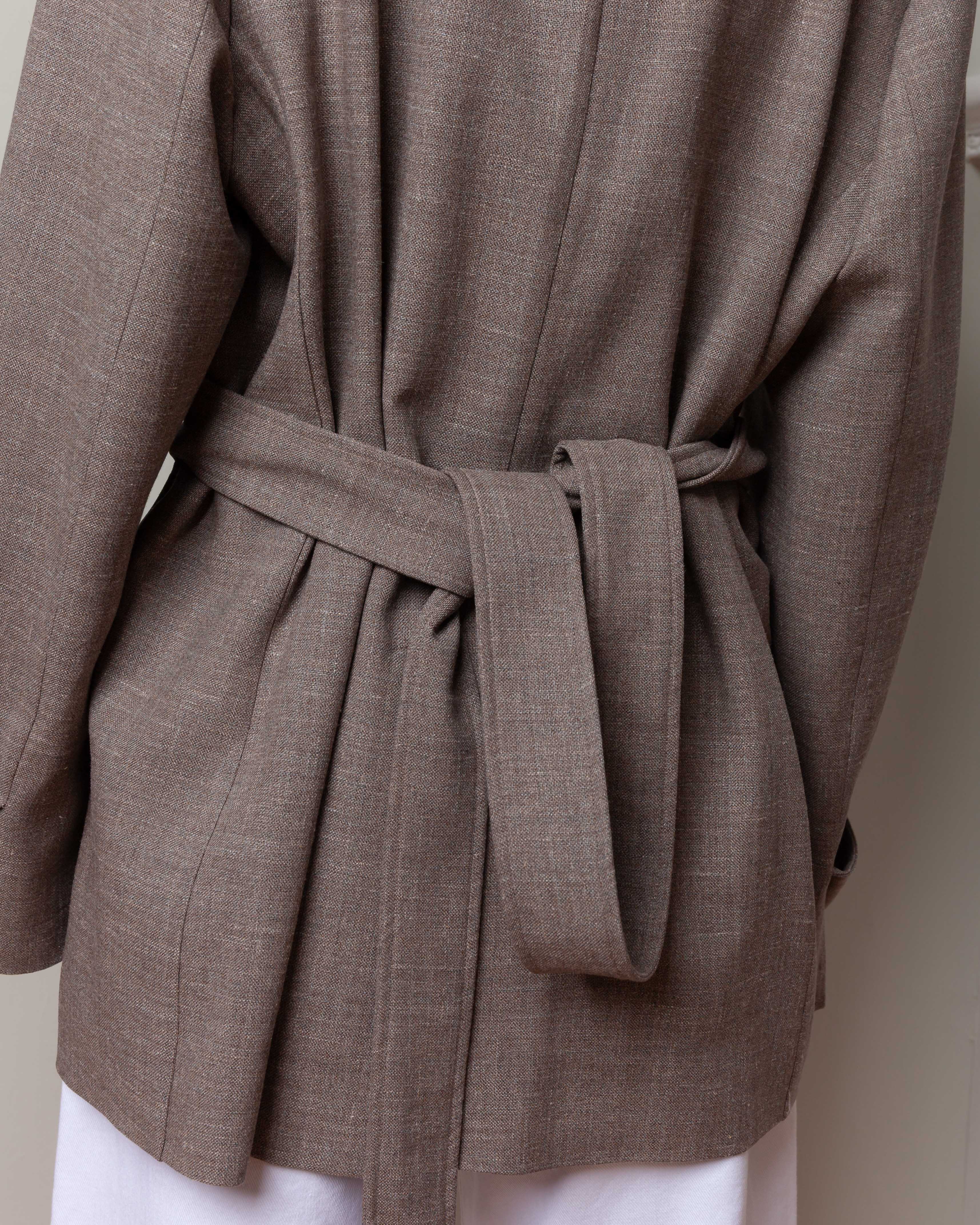Boucle Lauren Jacket - Taupe