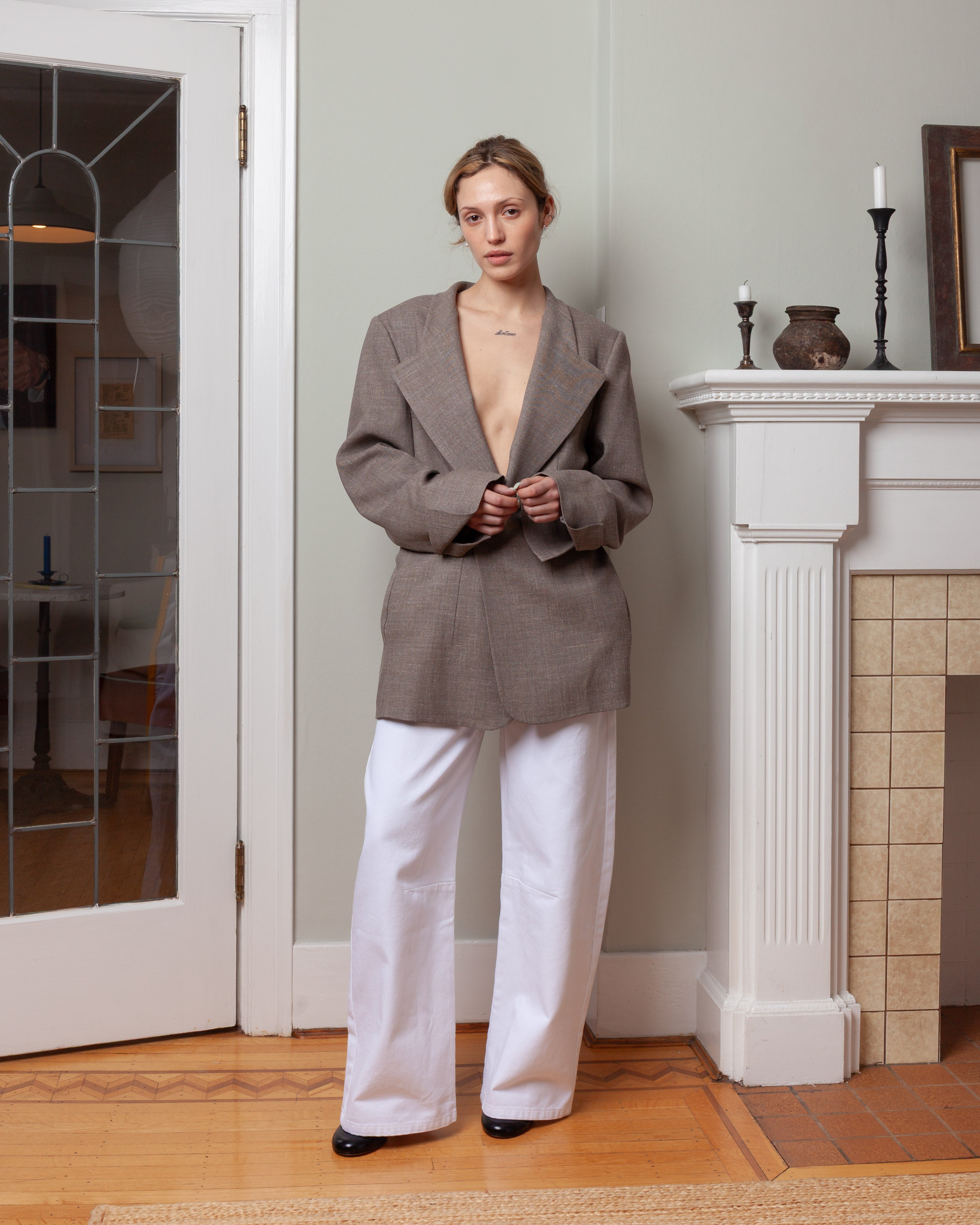 Boucle Lauren Jacket - Taupe