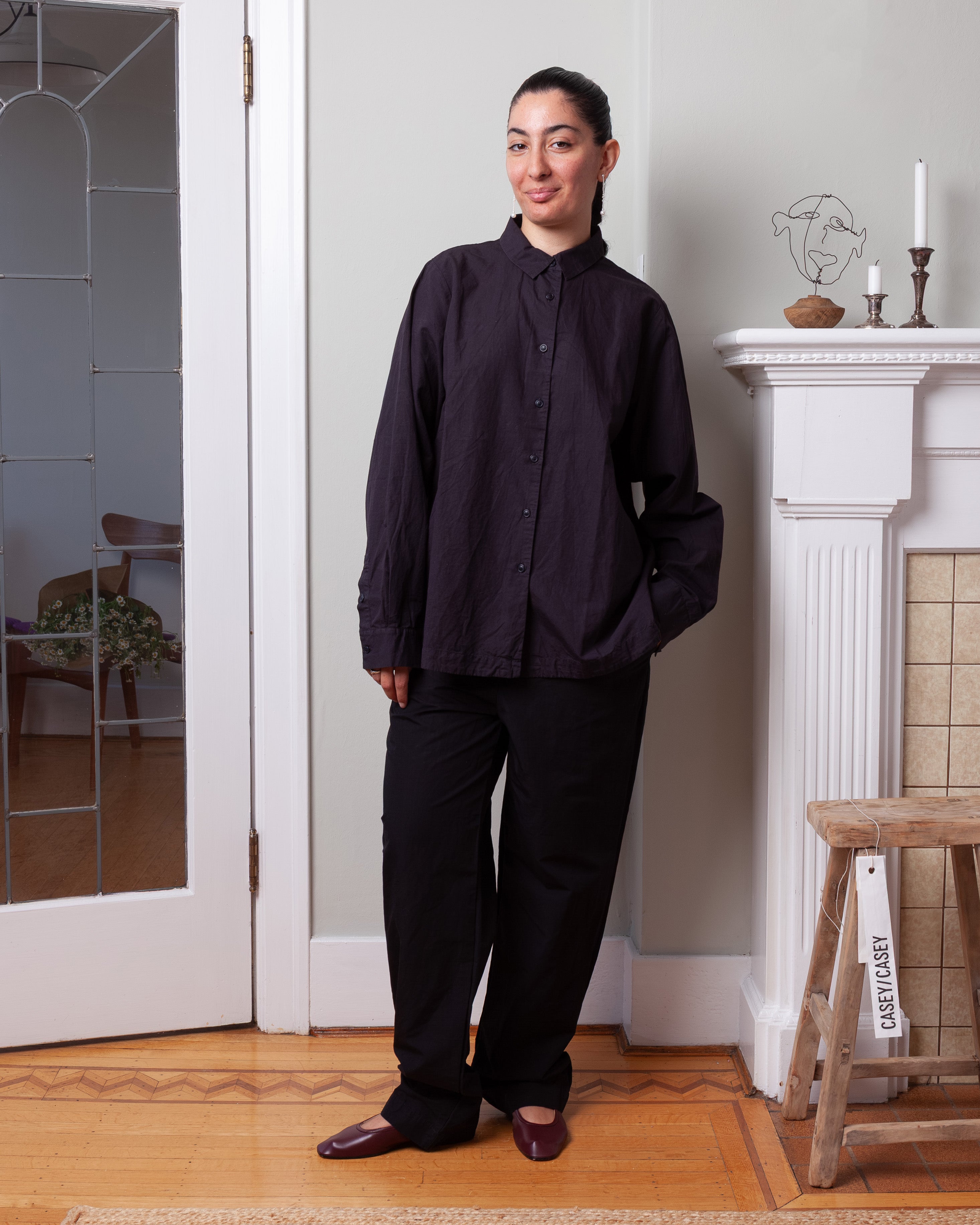 Bee Pant - Slubby - Black