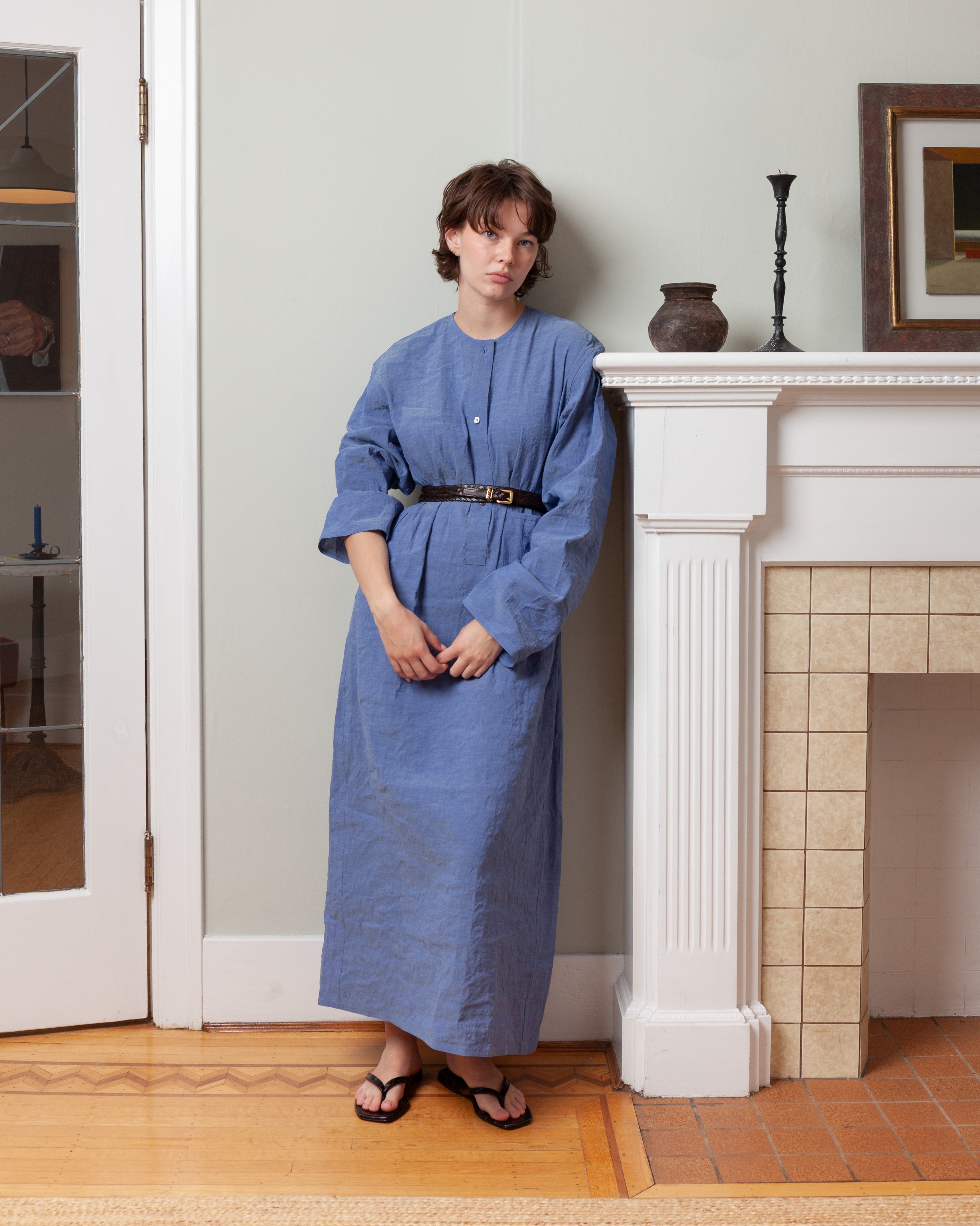 Long Sleeve Dress - Blue
