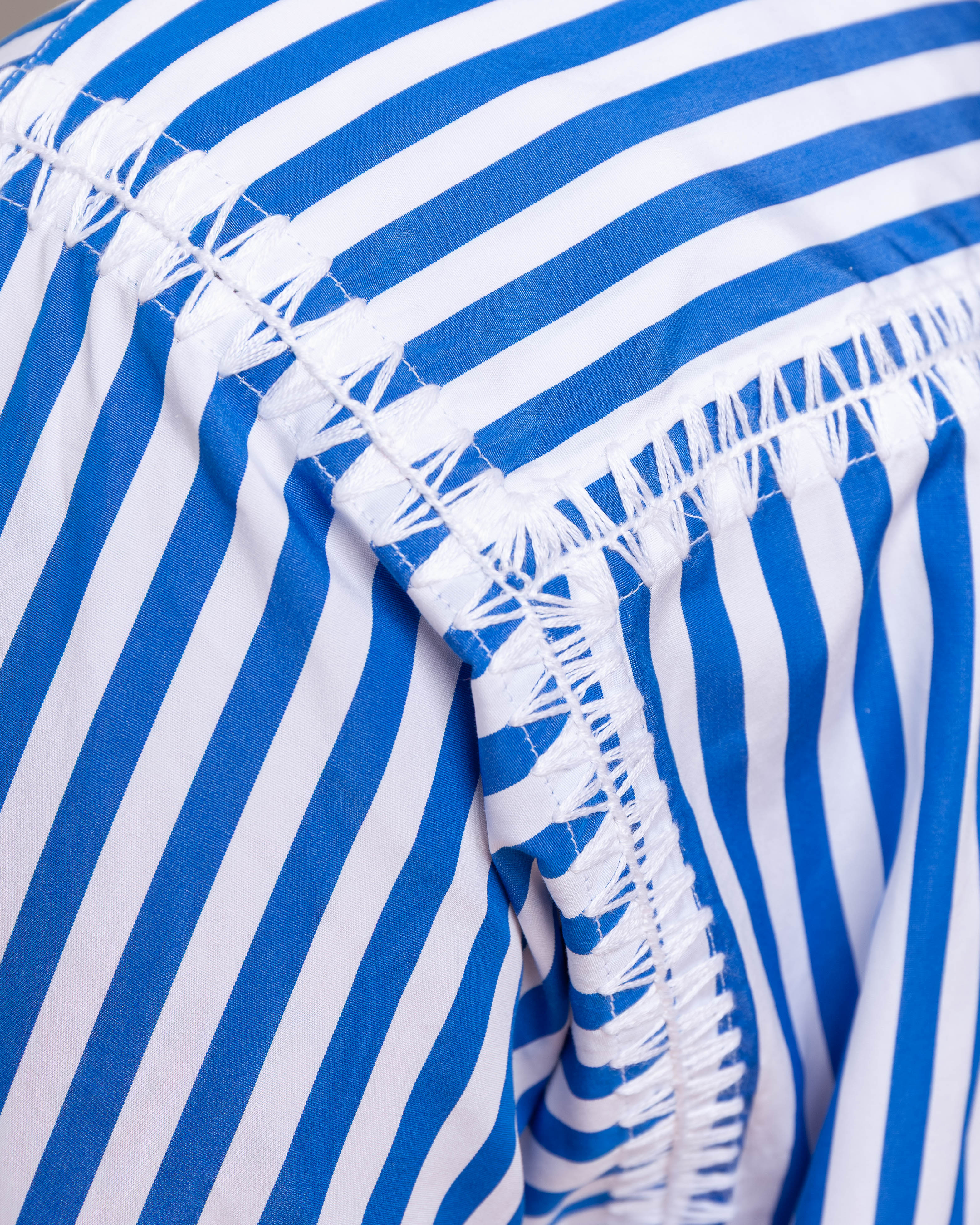 Marocaine Robe Chemise - Agean Stripe/White