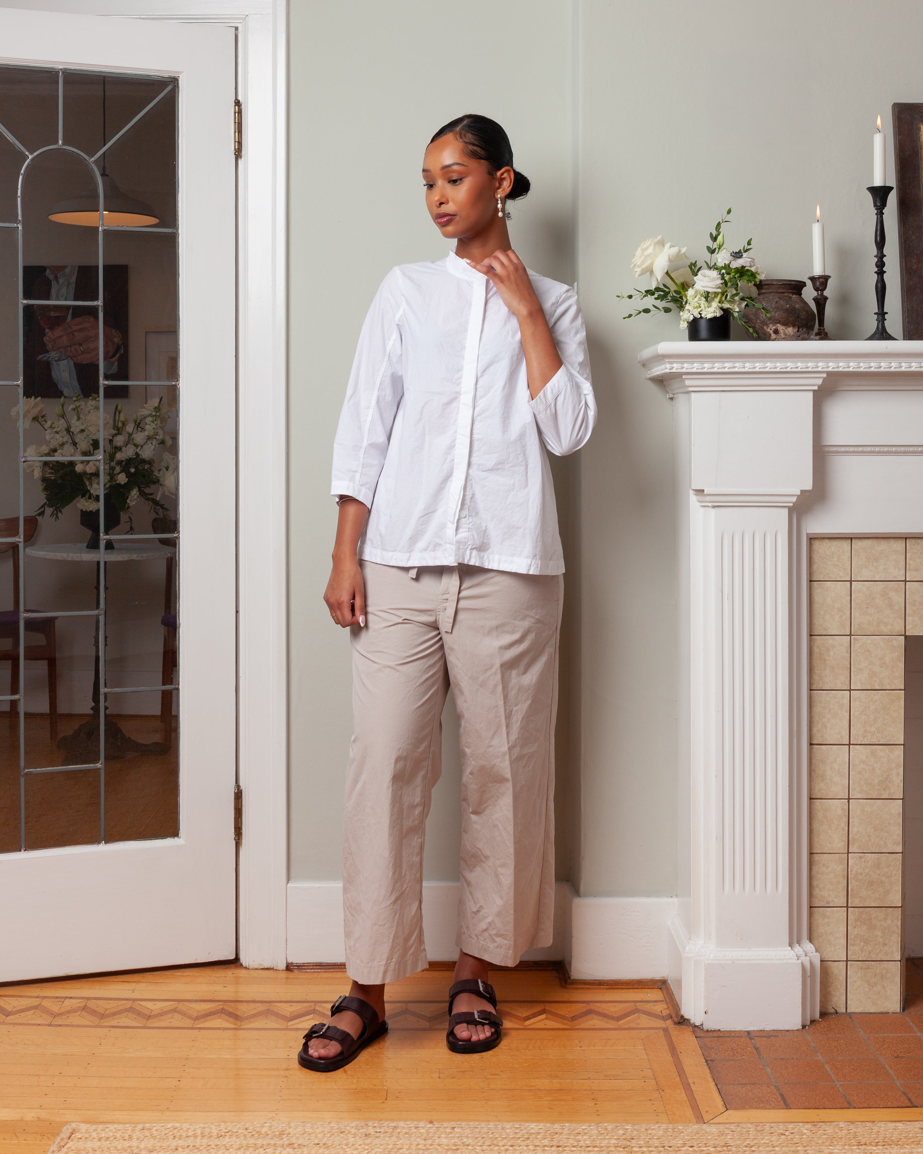 Bergfabel-Ada Shirt - White-Shirts-Boboli-Vancouver-Canada