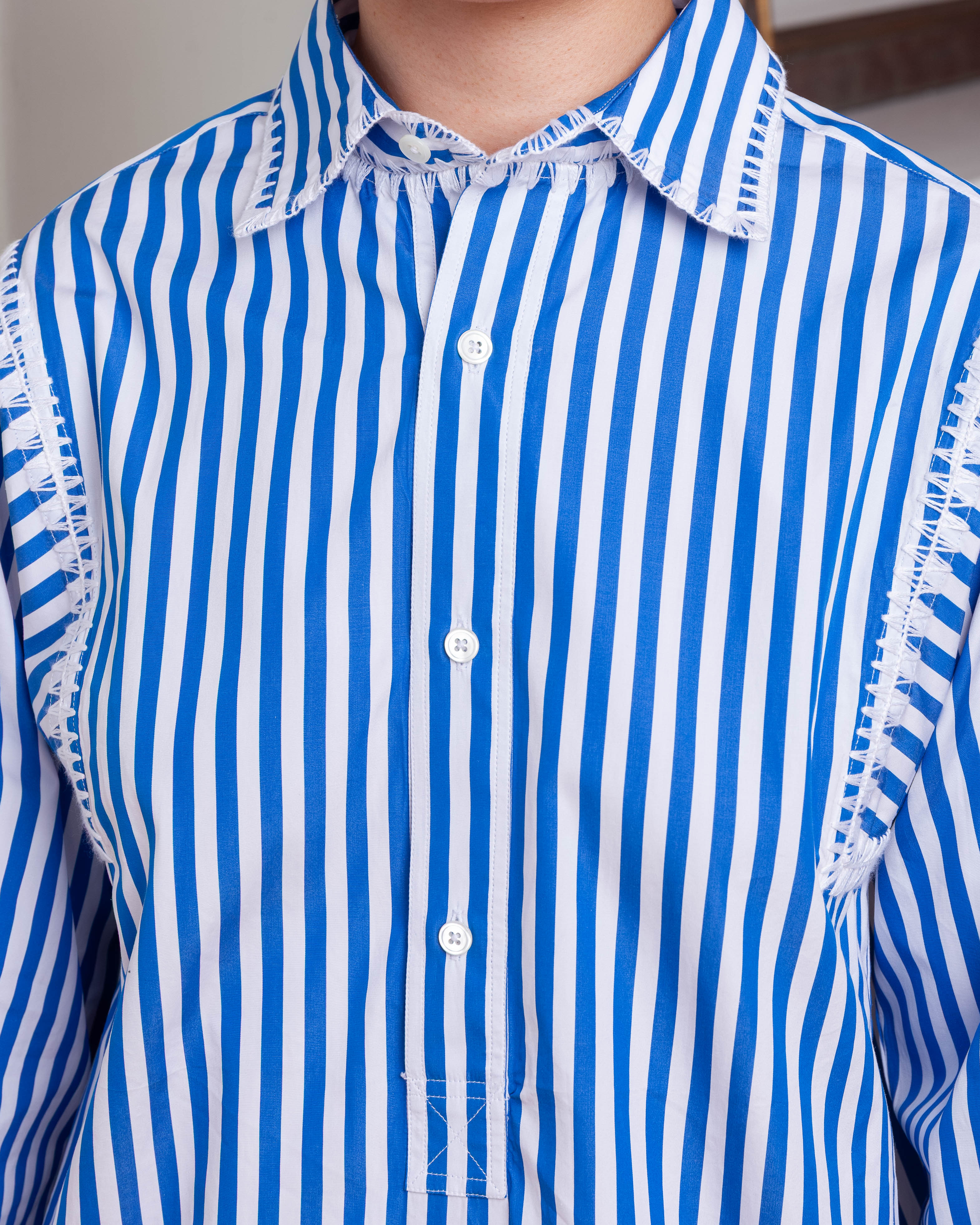 Marocaine Robe Chemise - Agean Stripe/White