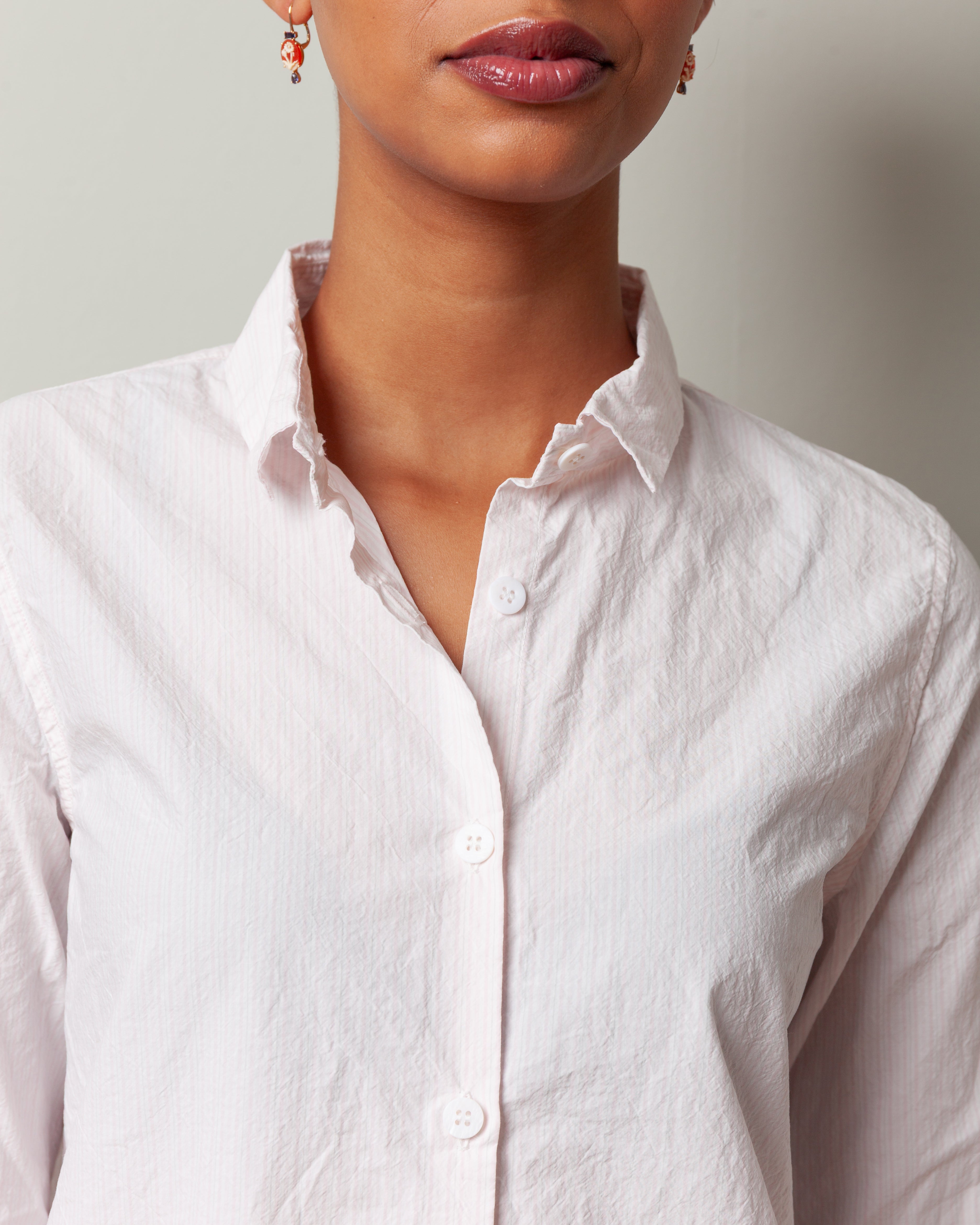 Bergfabel-Tyrol Shirt - Pink Stripe-Shirts-Boboli-Vancouver-Canada