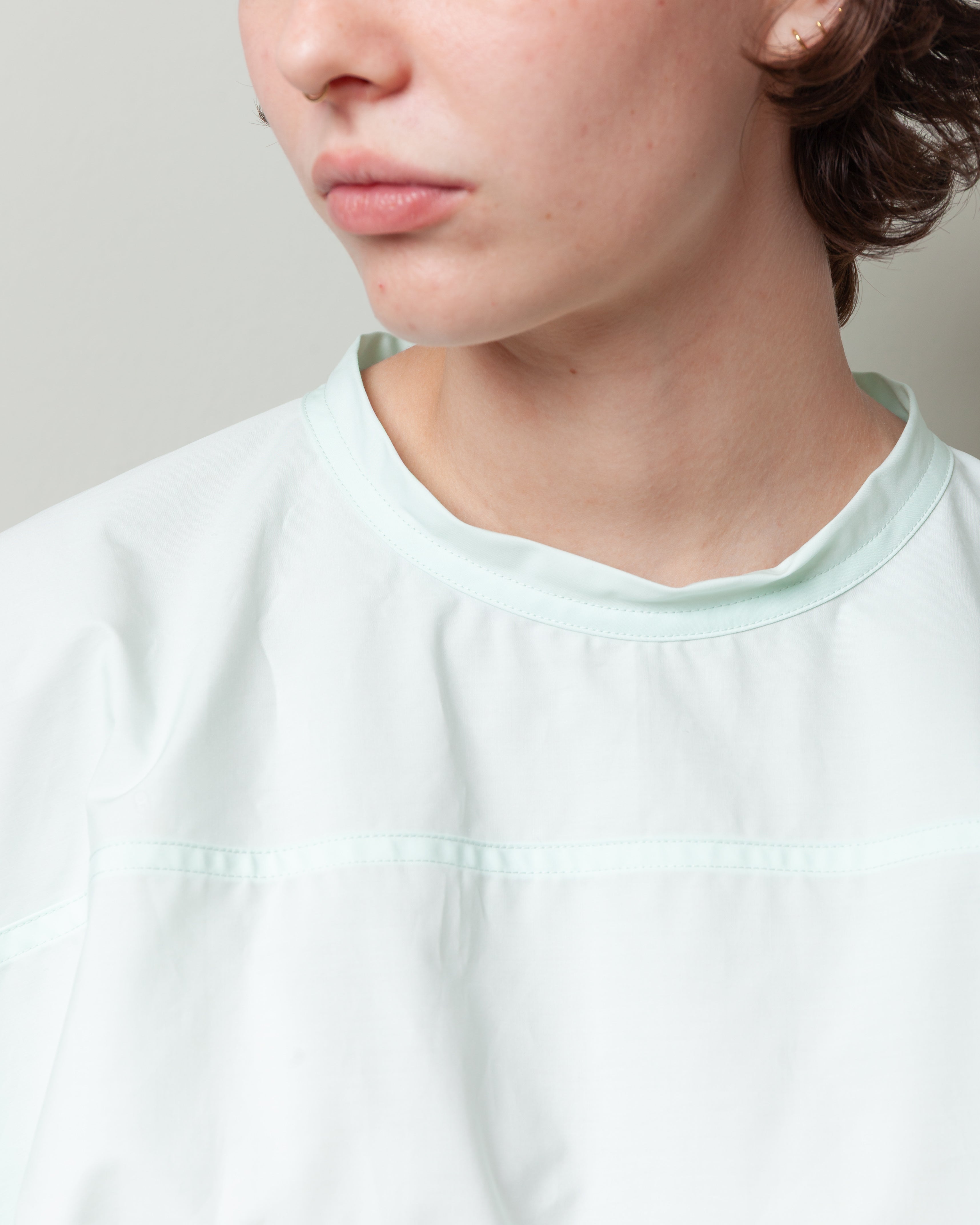 Wide Sleeveless Crewneck Shirt - Mint