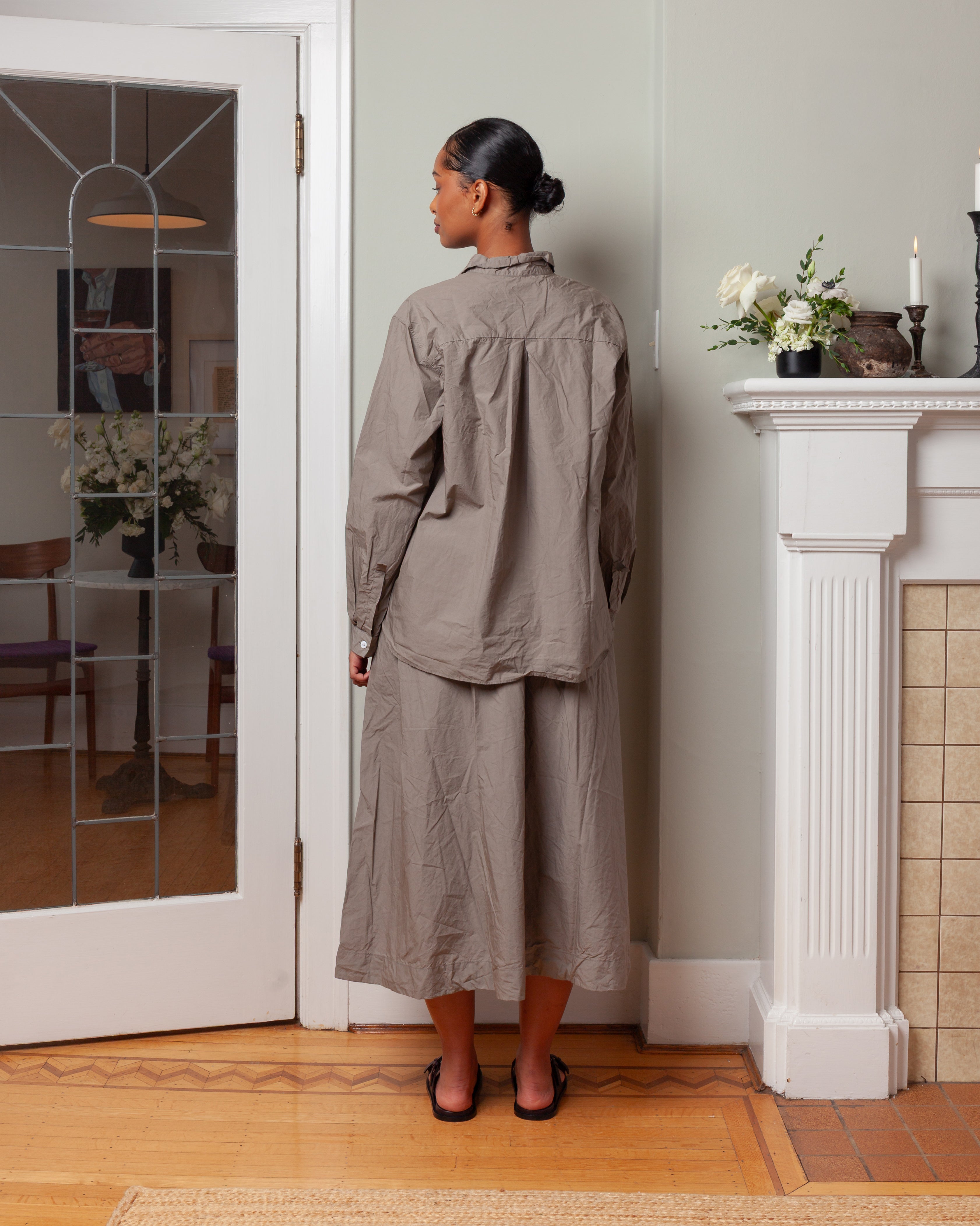 Bergfabel-Loose Tyrol Shirt - Taupe-Shirts-Boboli-Vancouver-Canada