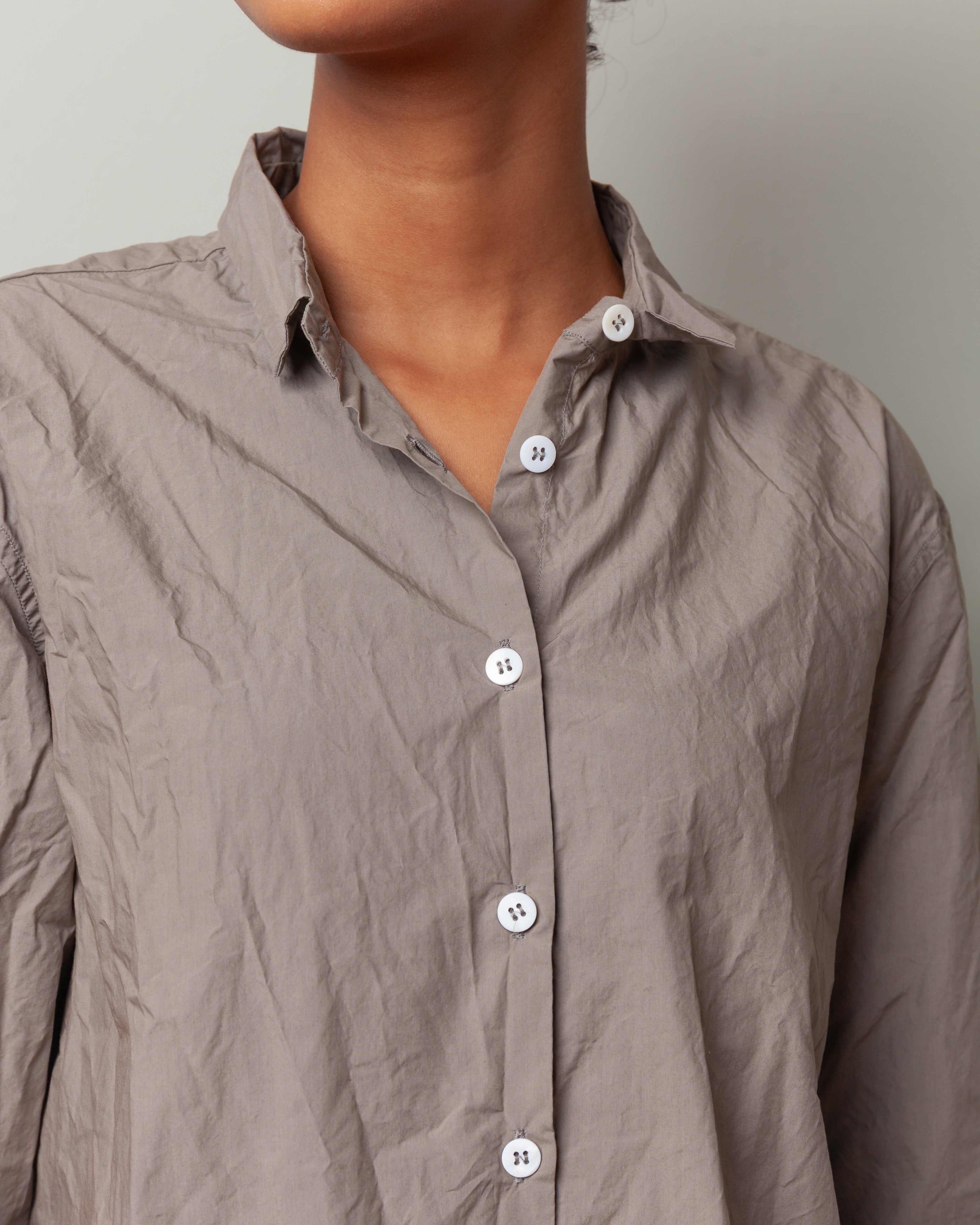 Bergfabel-Loose Tyrol Shirt - Taupe-Shirts-Boboli-Vancouver-Canada
