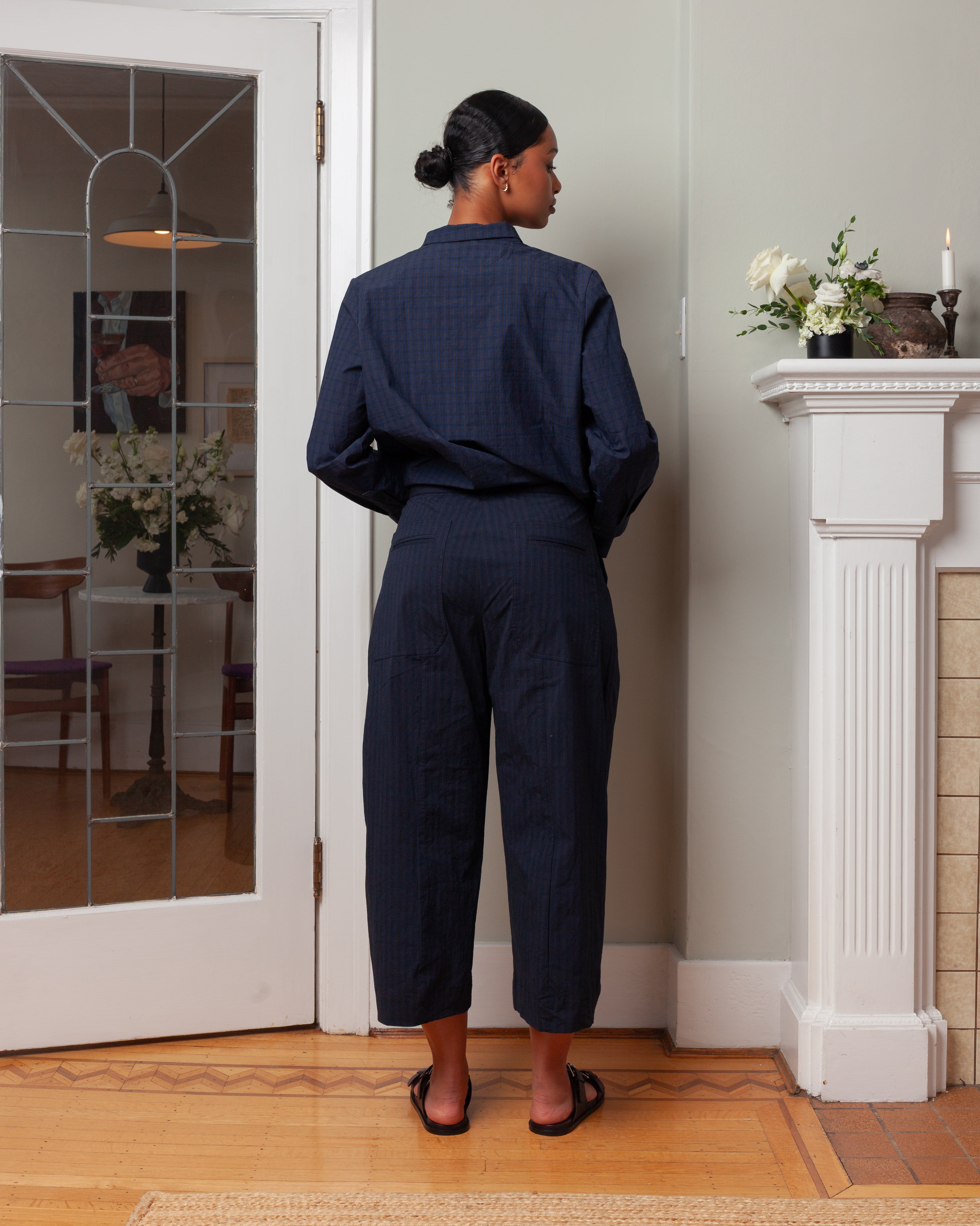 Bergfabel-Sandra Pants - Navy Stripe-Pants-Boboli-Vancouver-Canada