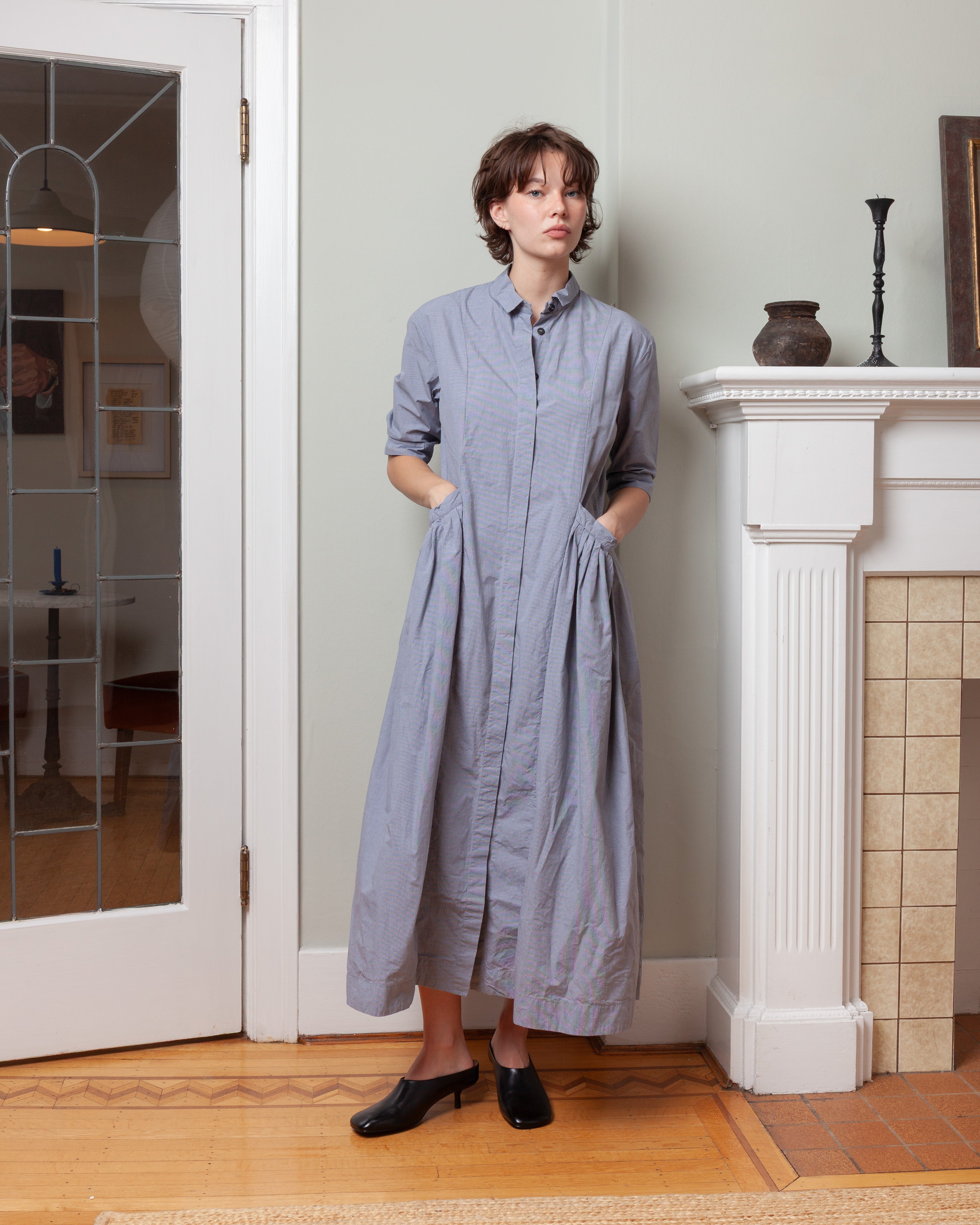 Bergfabel-Sally Dress - Charcoal Check-Dresses-Boboli-Vancouver-Canada