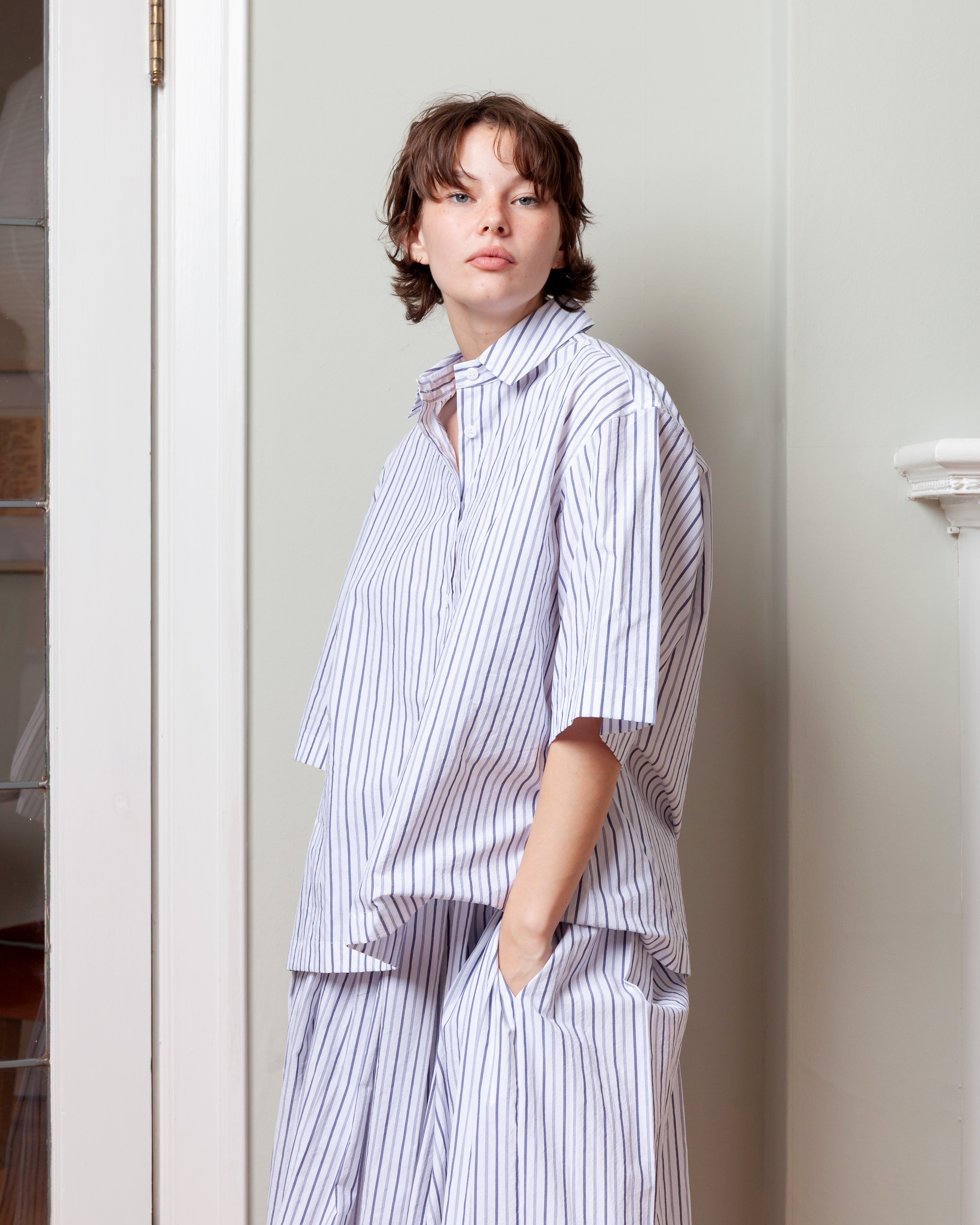 Bergfabel-Ella Shirt - Multi Stripe-Shirts-Boboli-Vancouver-Canada