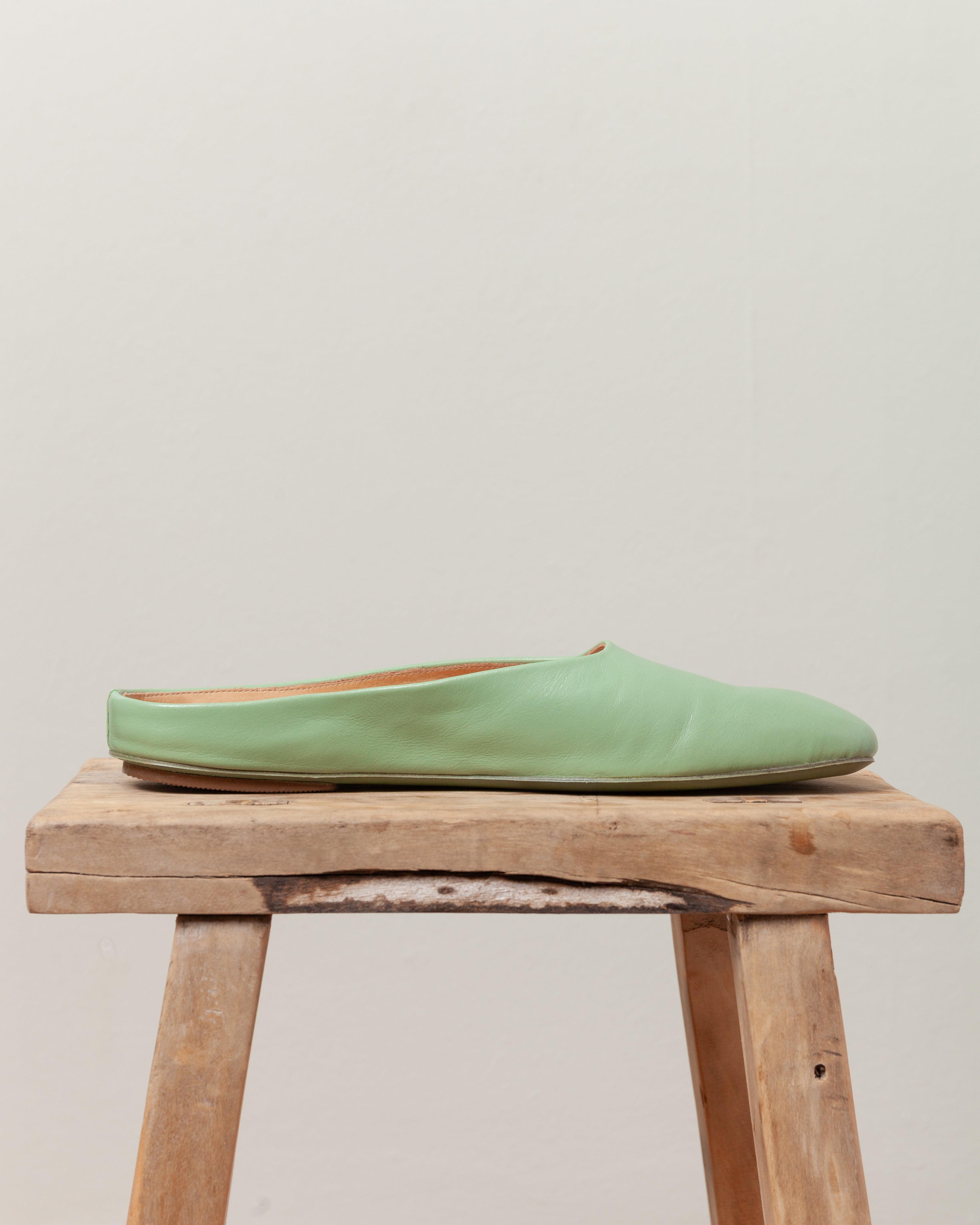 Marsell-Bama Leather Mule - Green-Shoes-Boboli-Vancouver-Canada