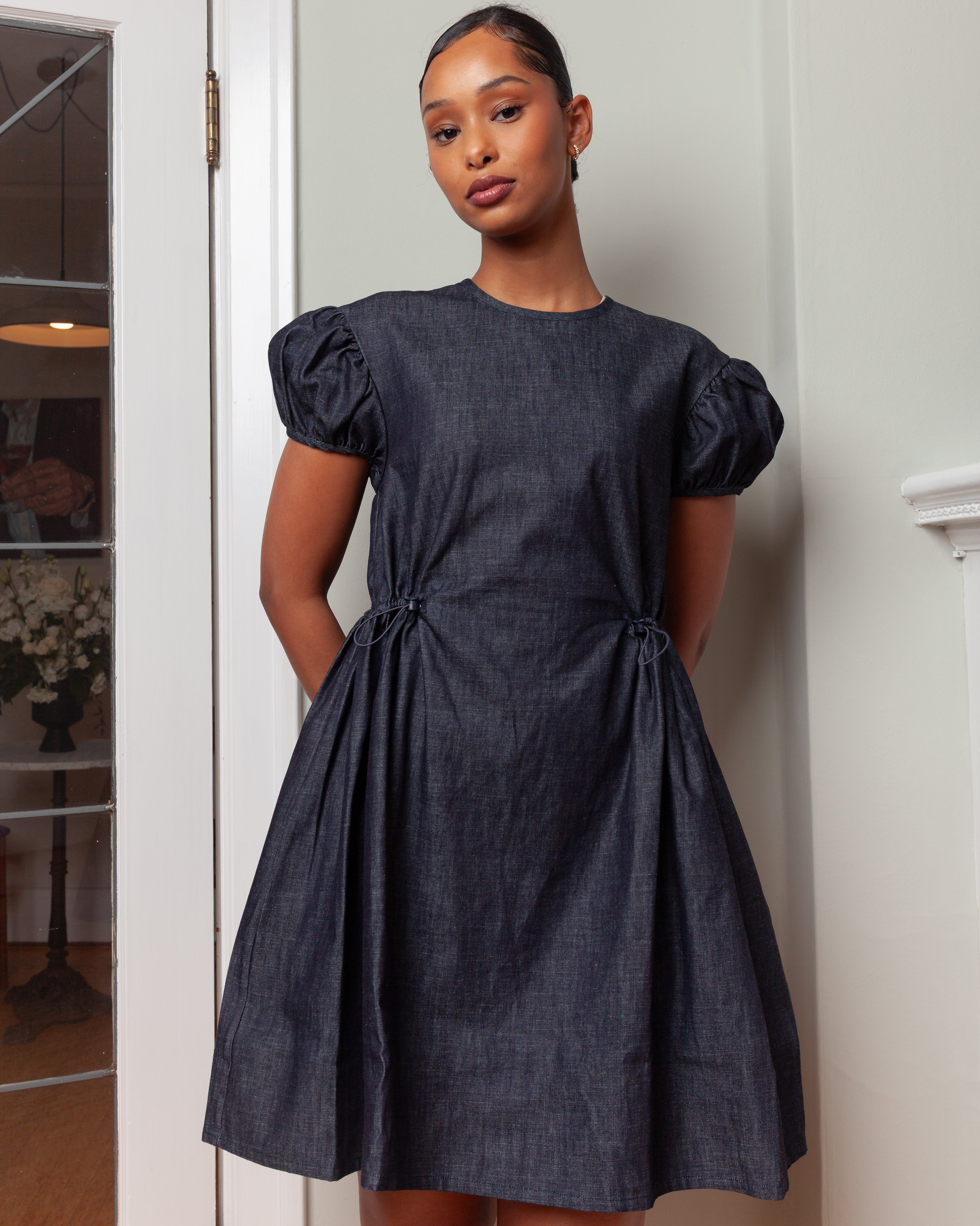 Cecilie Bahnsen-Camma Denim Dress - Indigo-Dresses-Boboli-Vancouver-Canada