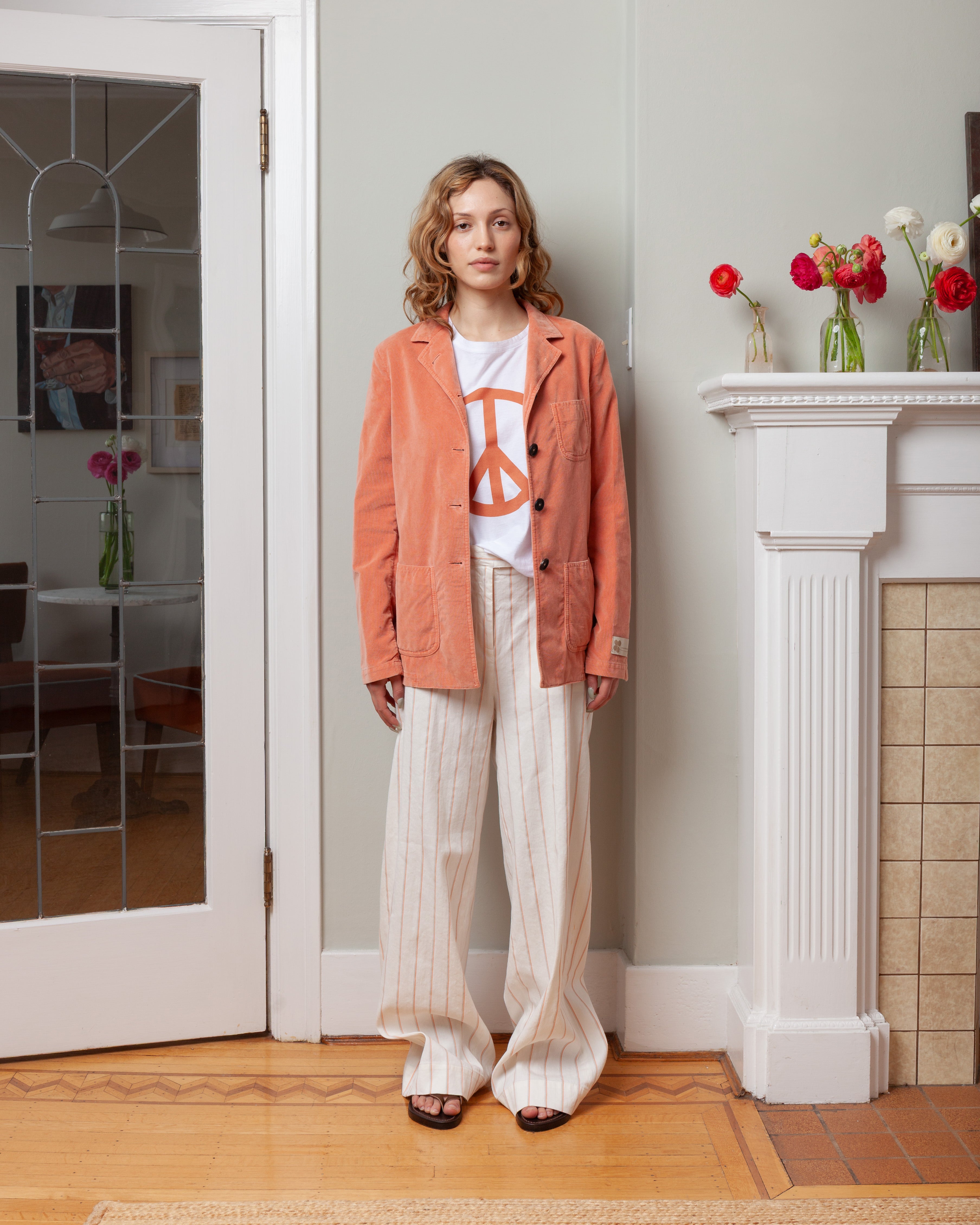 Lamia Wide Leg Pants - Orange