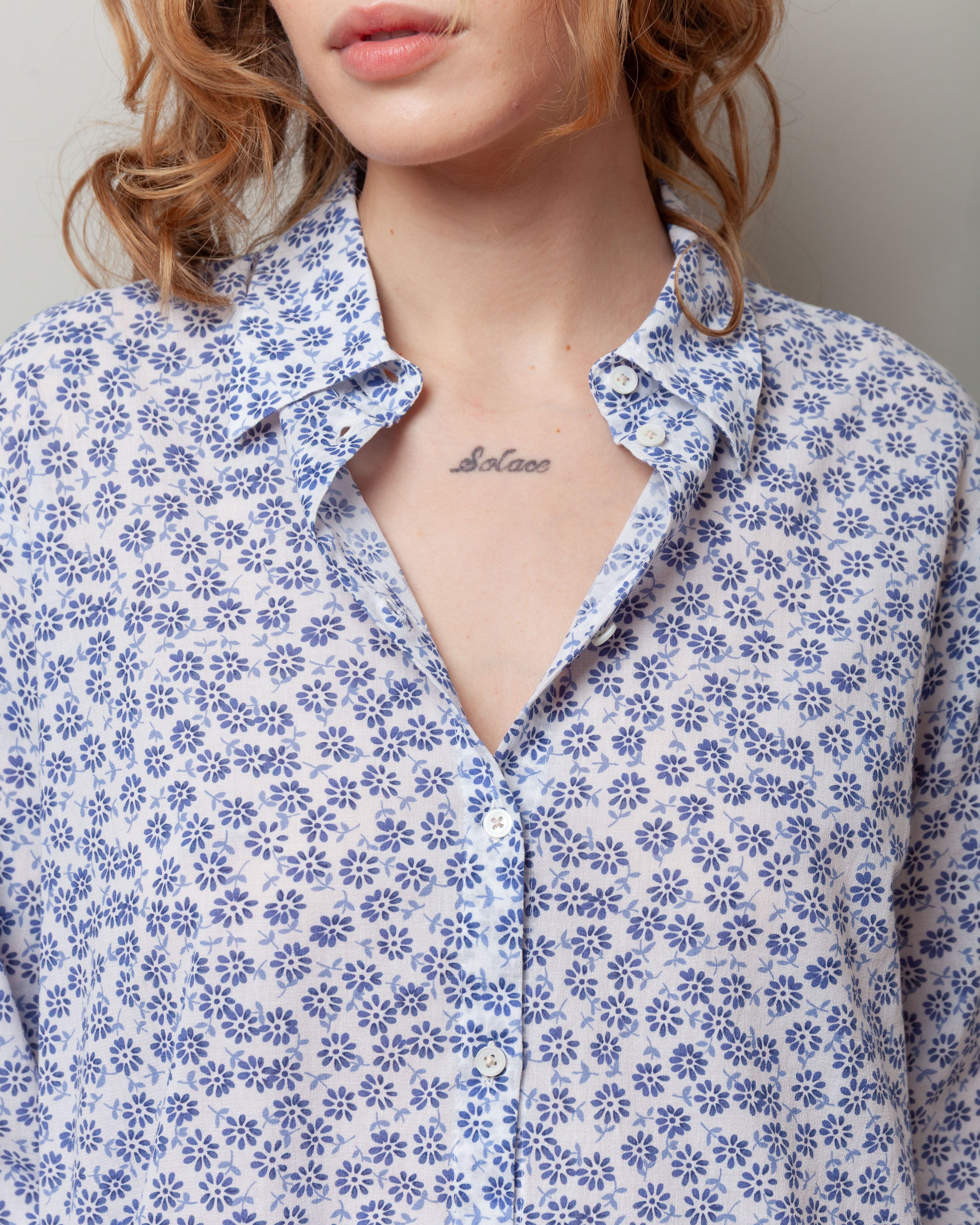 Anna Shirt - Midnight Blue