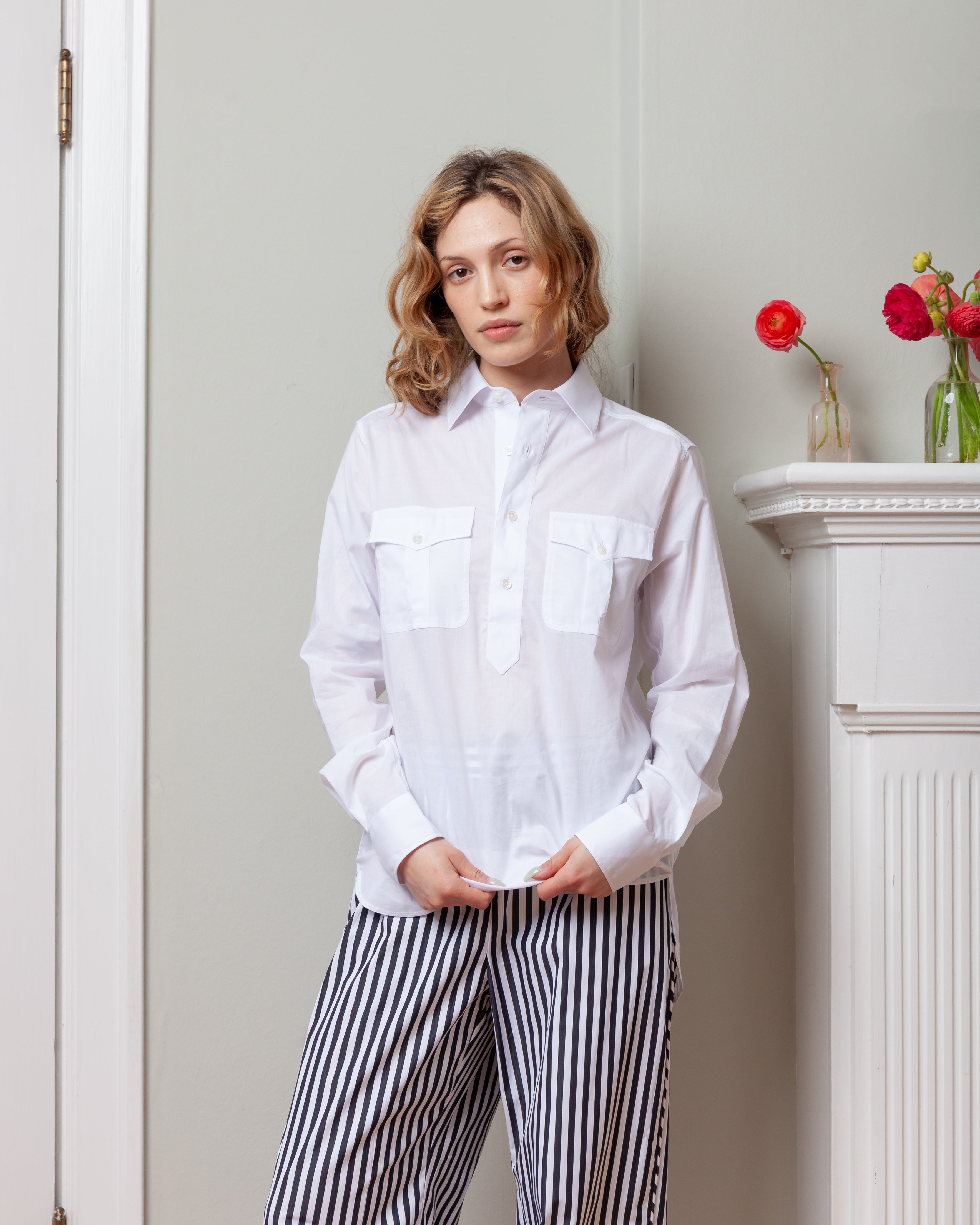 Chemise Polo Safari - White