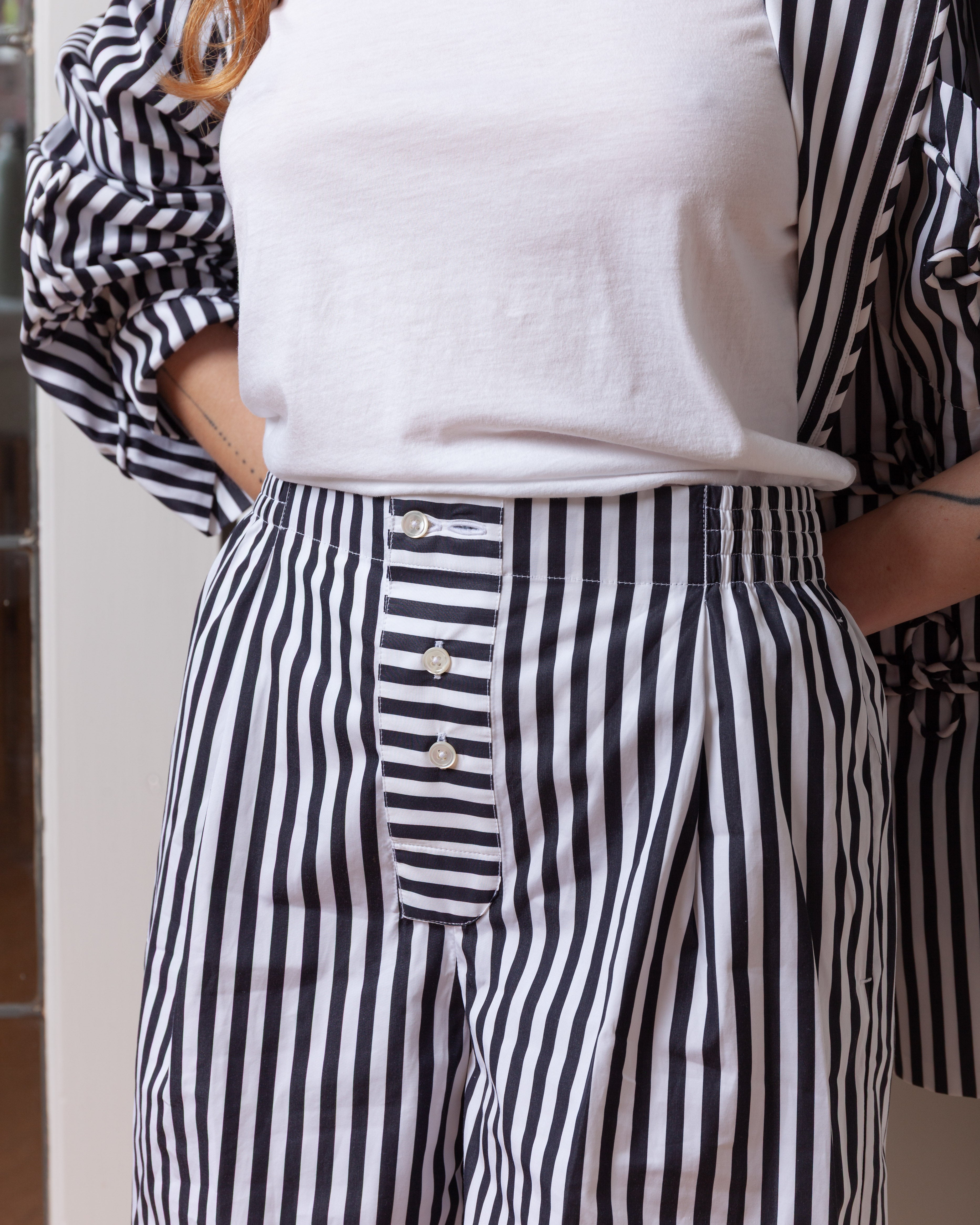 Boxer - Black/White Stripe