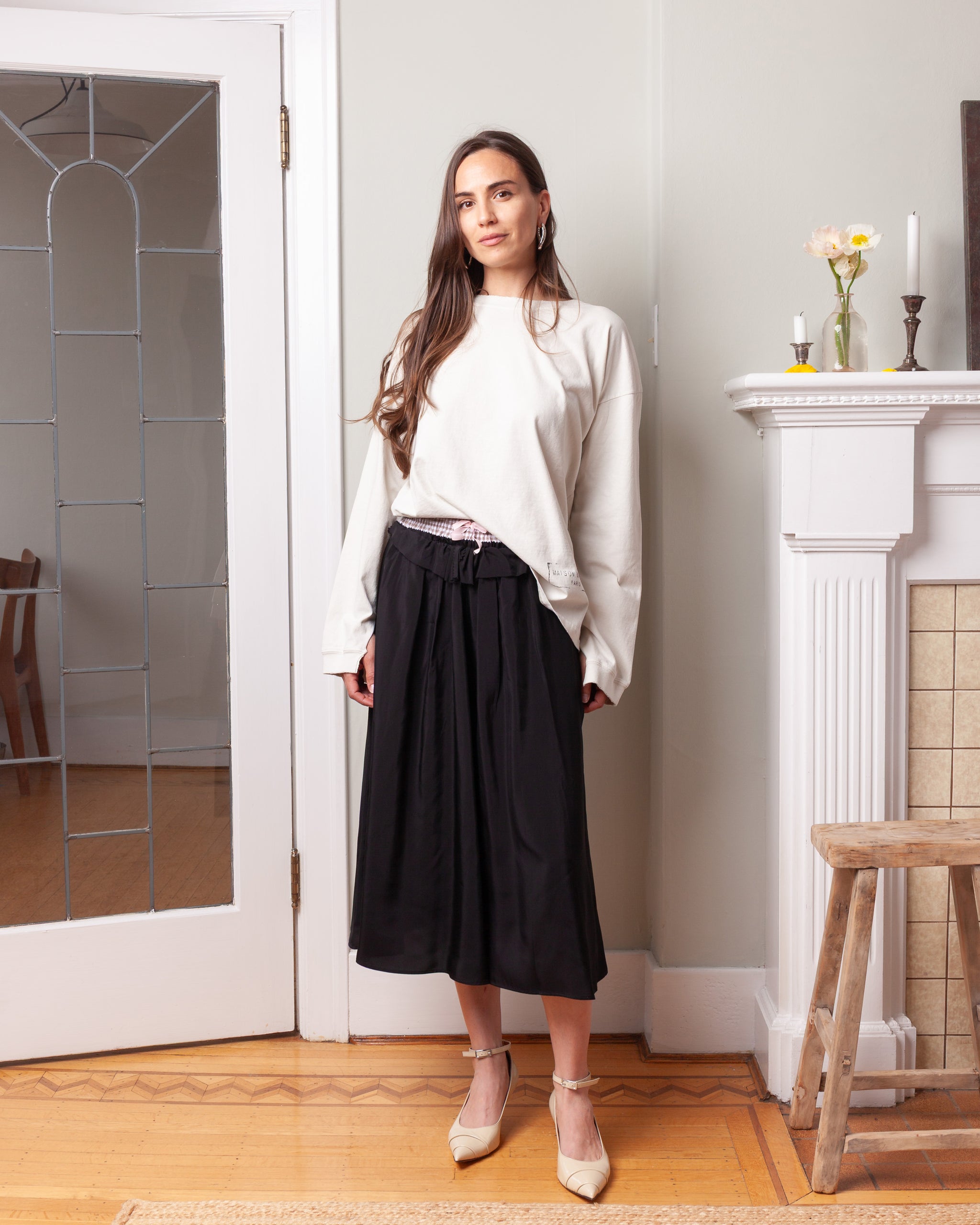 Maison Margiela Women's Anonymity of the Lining Skirt Beige