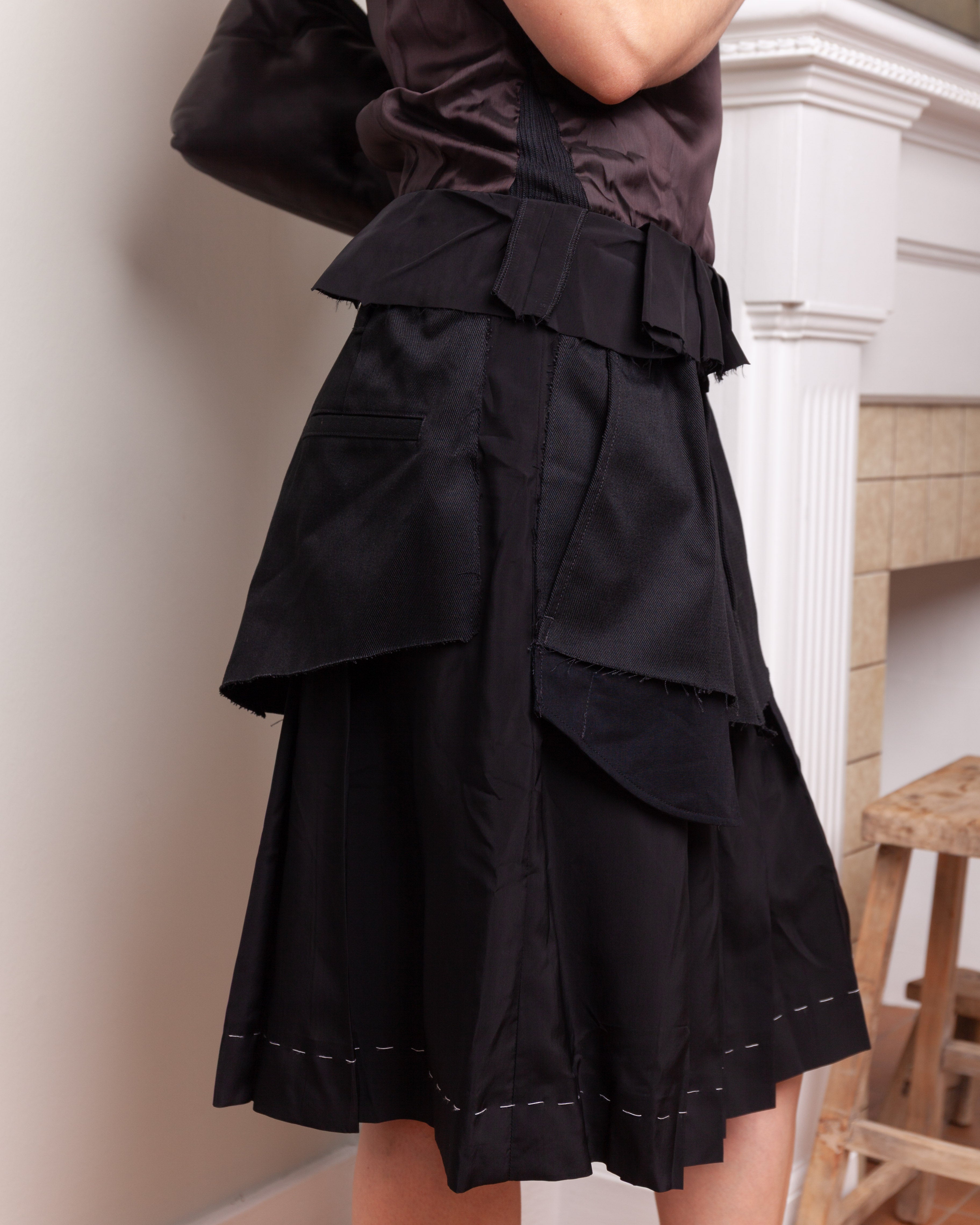 Maison Margiela-Sleeveless Dress - Chocolate/Black-Dresses-Boboli-Vancouver-Canada