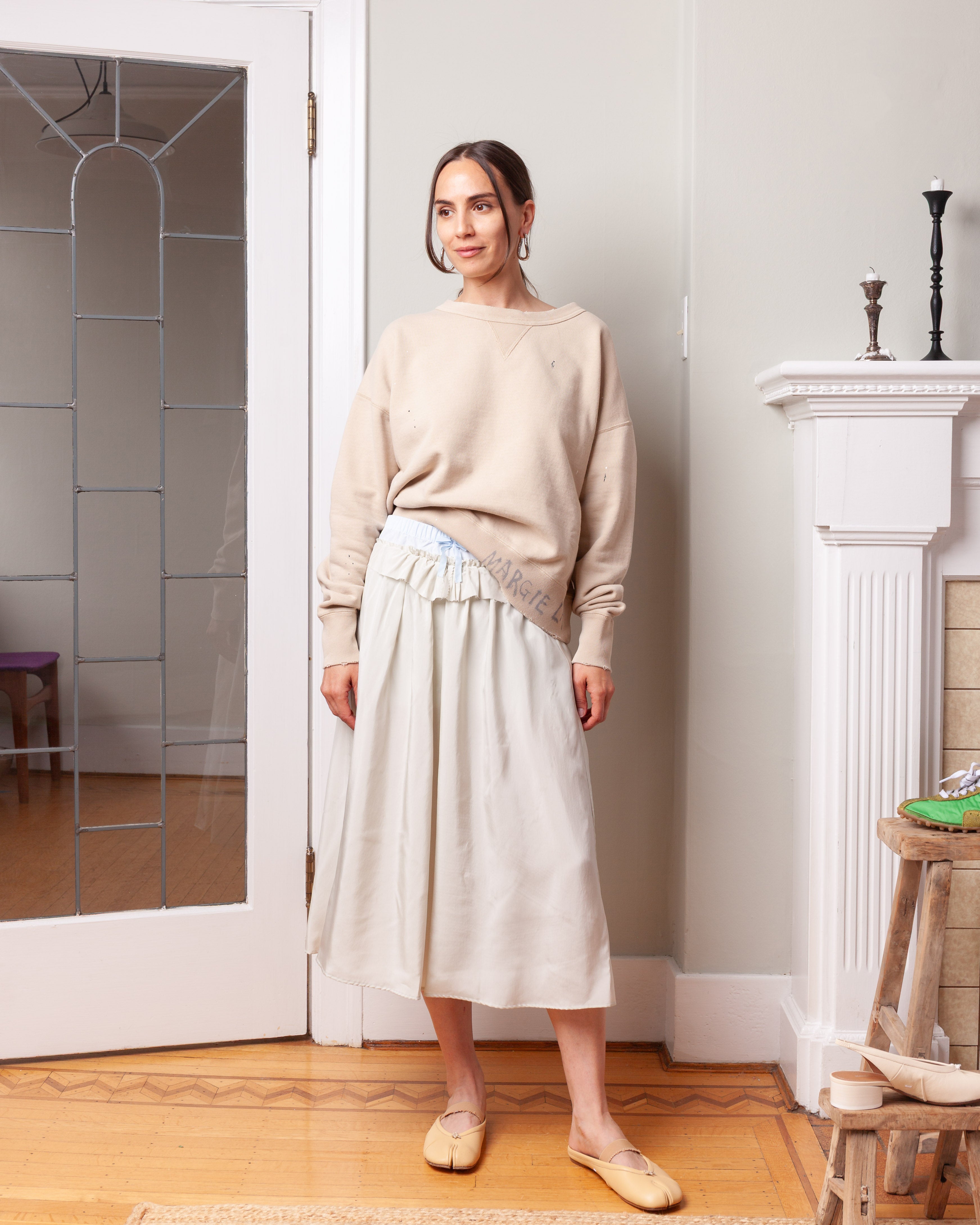 Maison Margiela-Anonymity of the Lining Skirt - Aloe/Beige-Skirts-Boboli-Vancouver-Canada