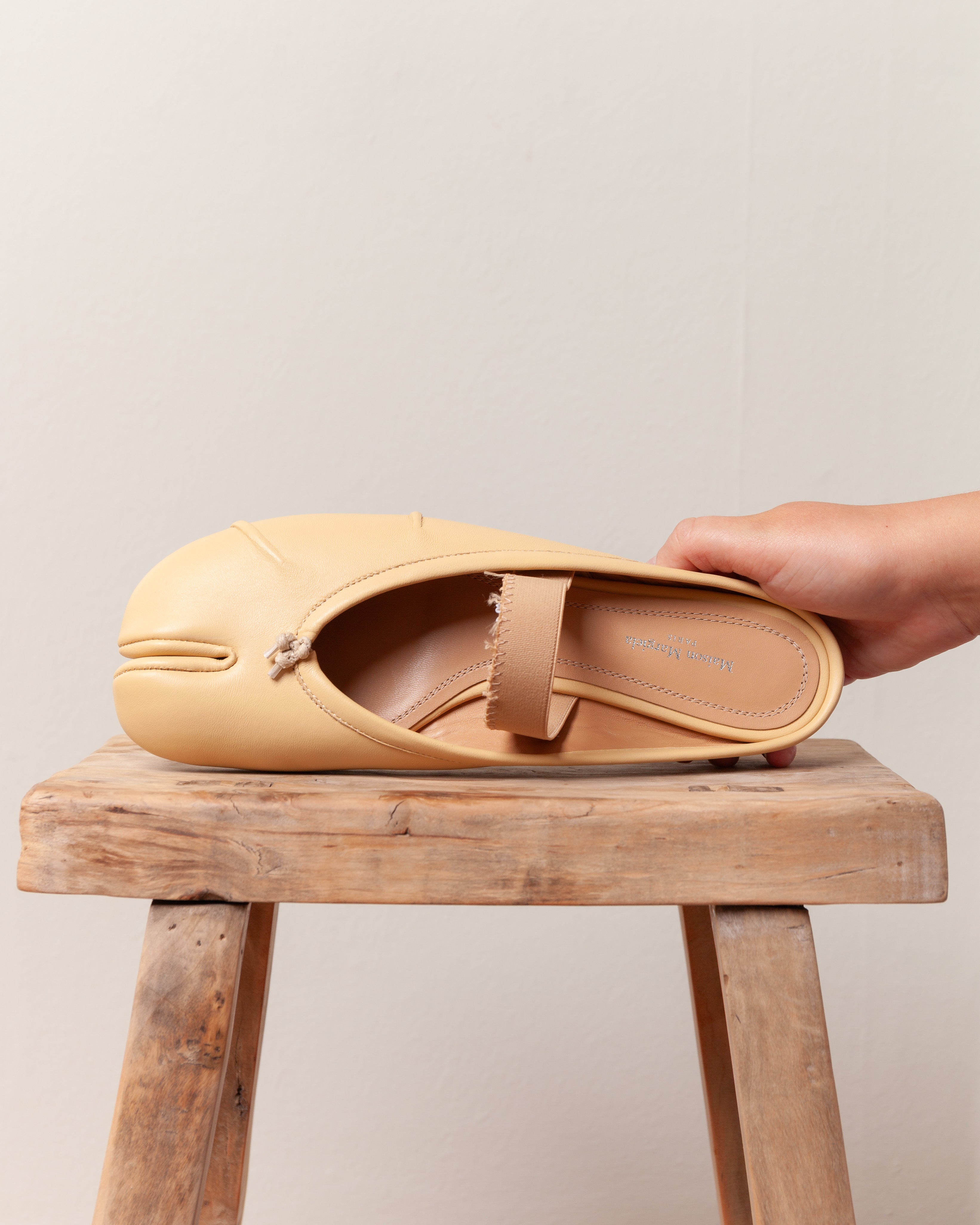 Maison Margiela-Tabi Elastic Band Mule - Nude-Shoes-Boboli-Vancouver-Canada