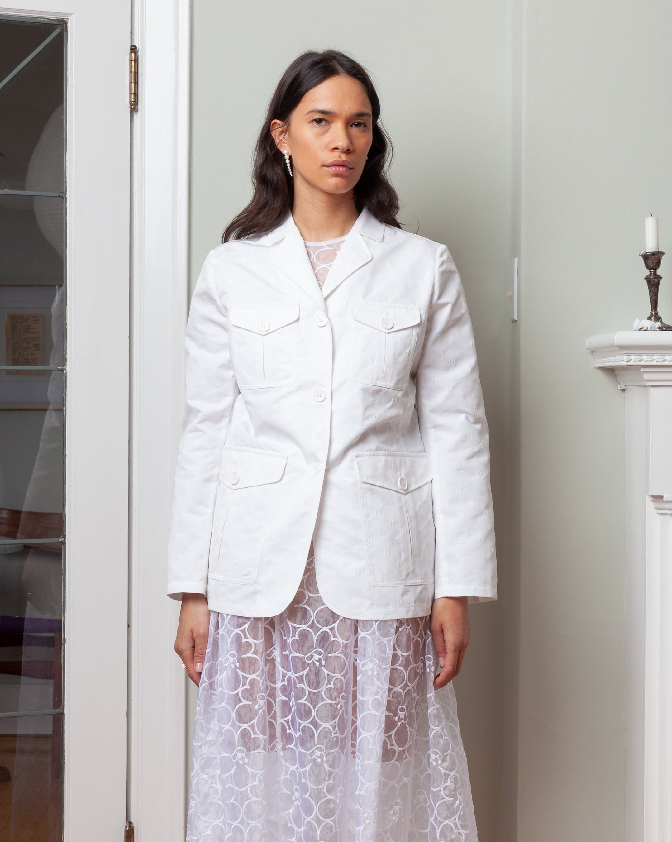 Karina Blazer - White