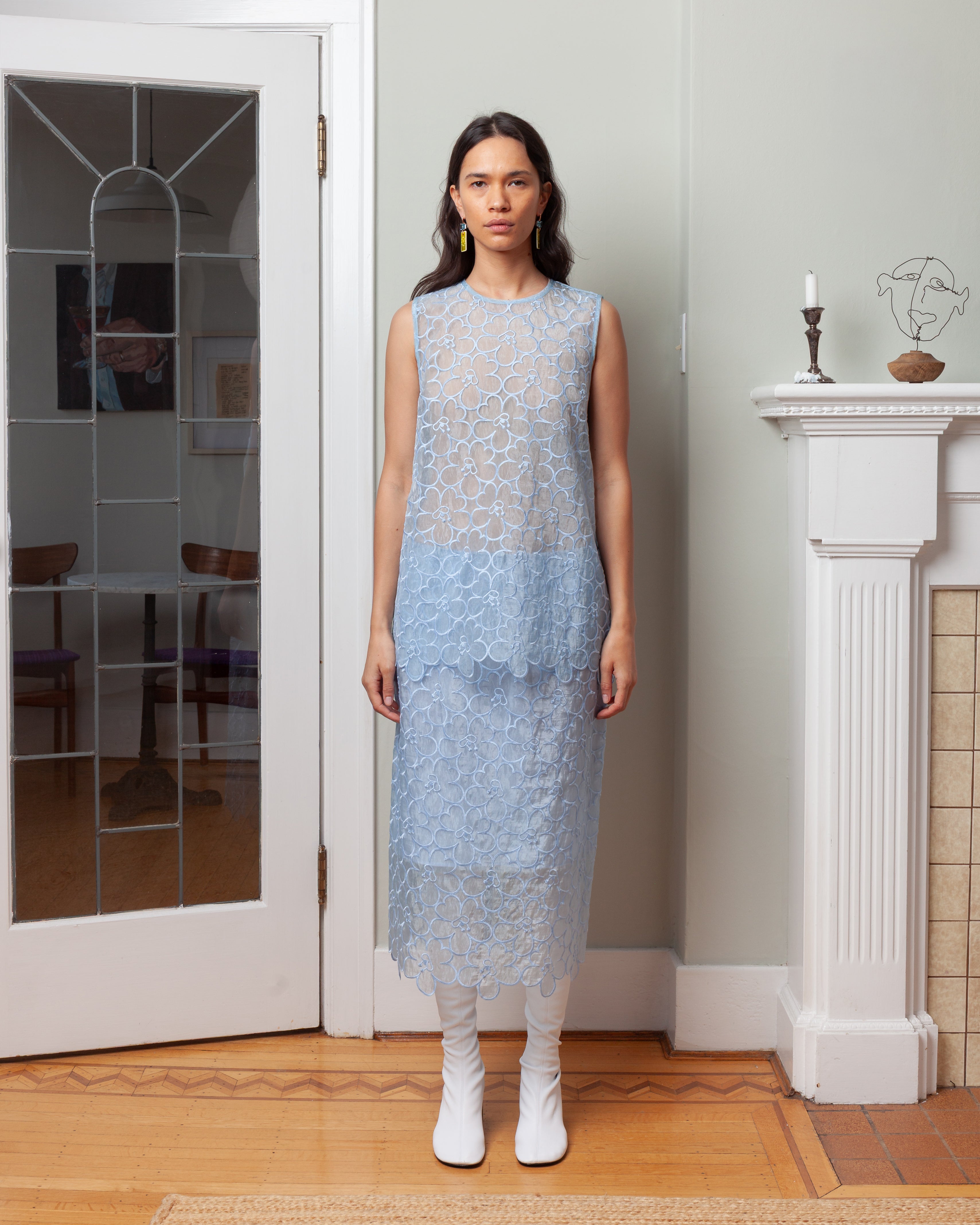 Cerise Top - Light Blue