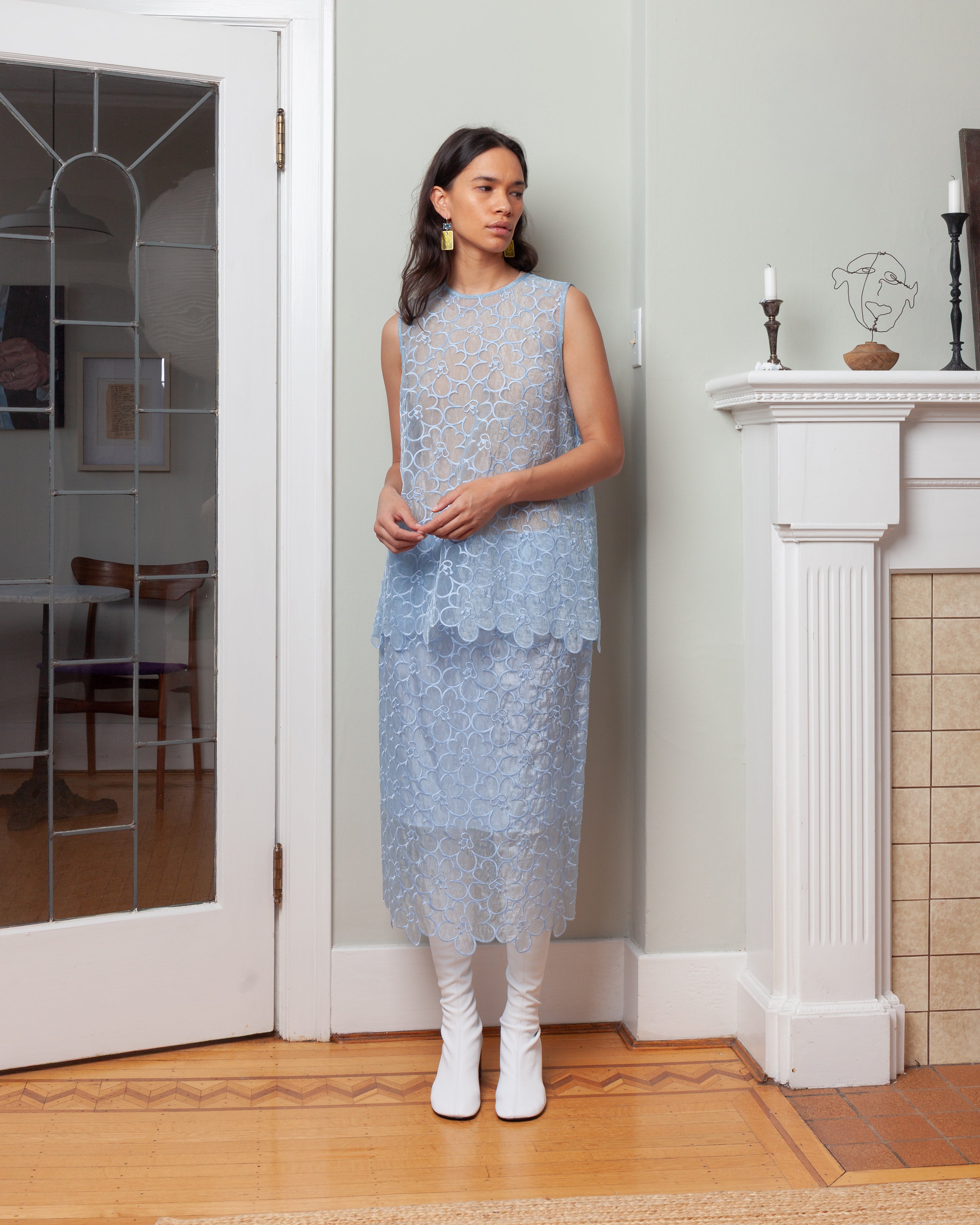 Bria Skirt - Light Blue