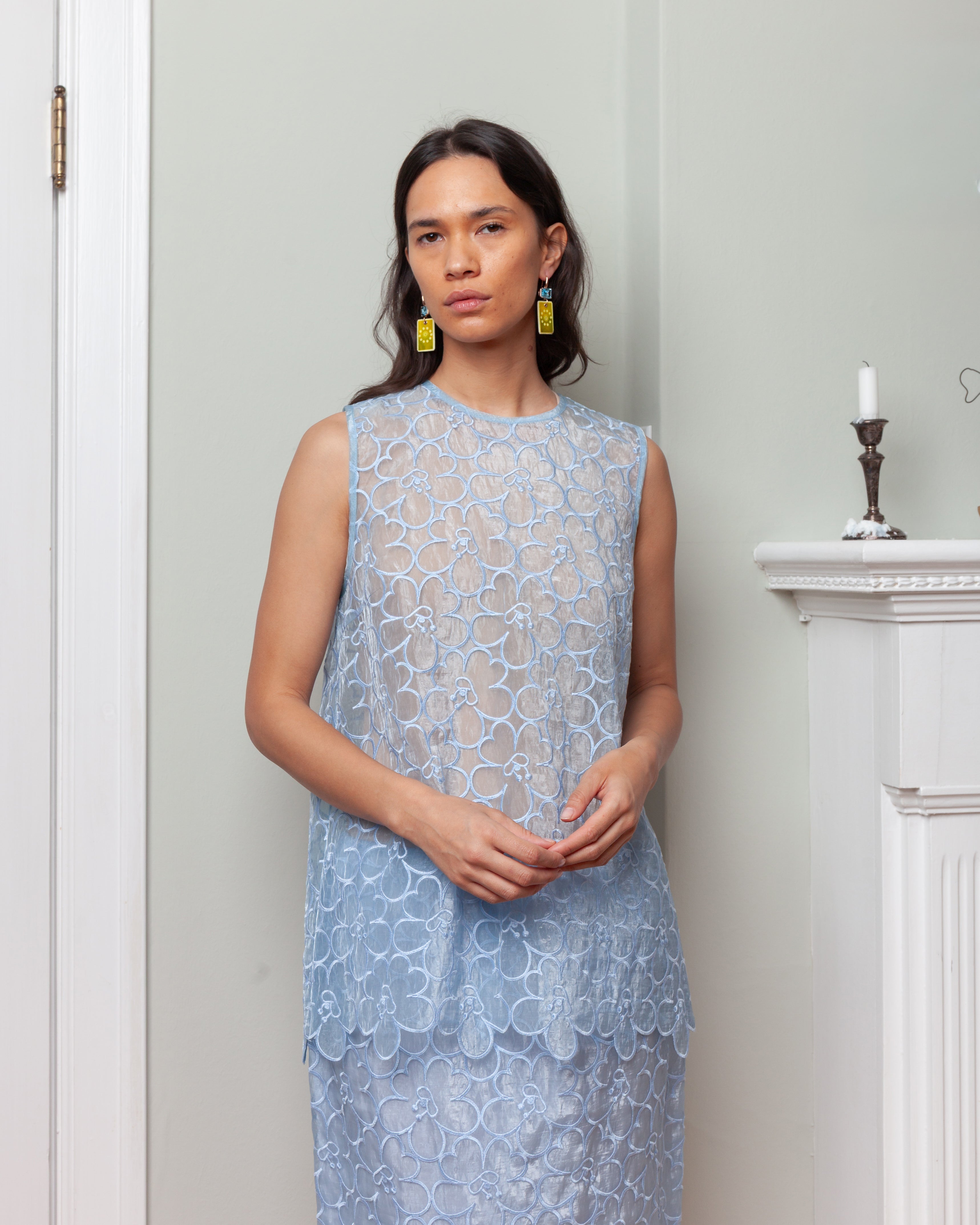 Cerise Top - Light Blue