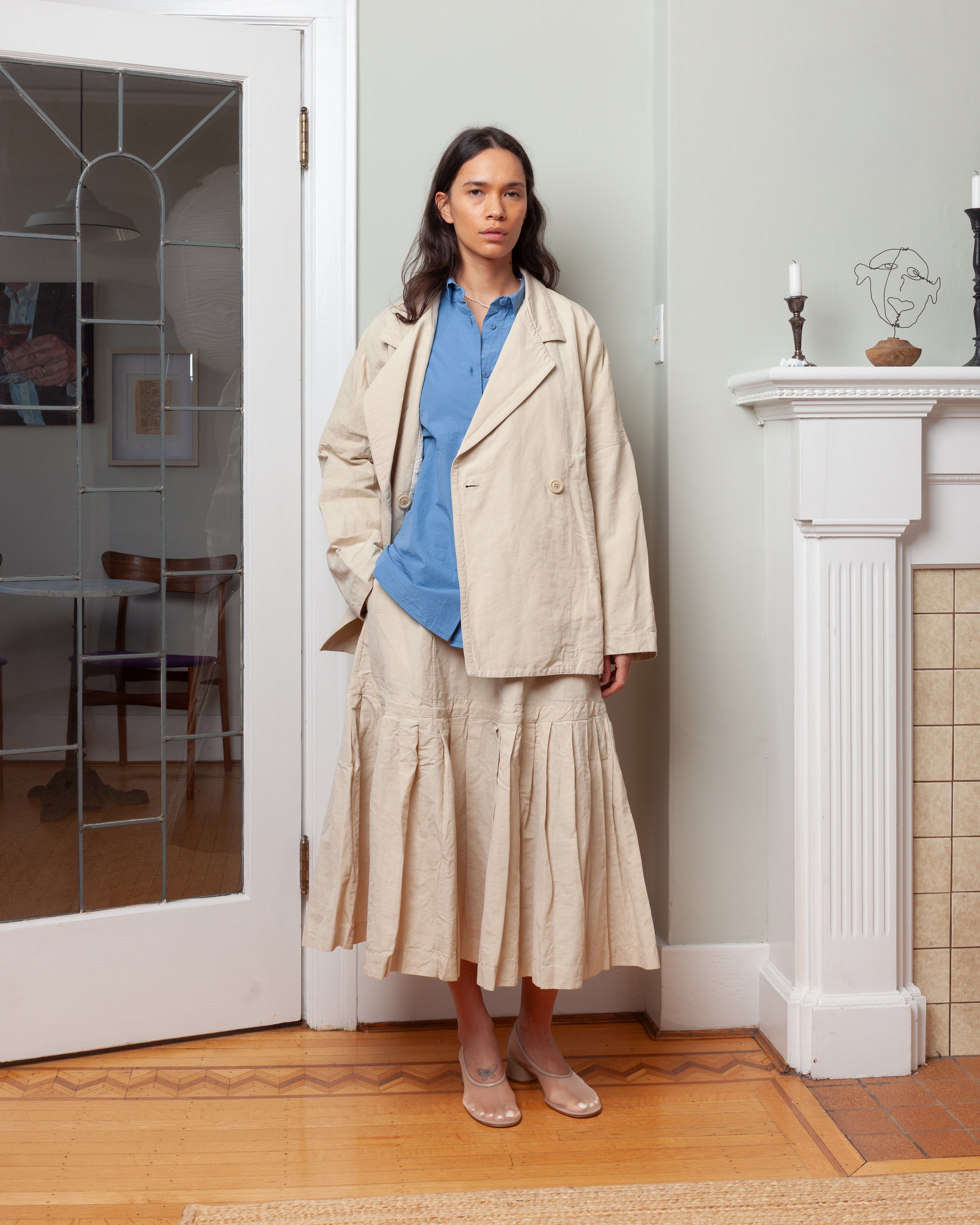 Casey Casey-Frances Jacket - Rugger - Ivory-Jackets-Boboli-Vancouver-Canada