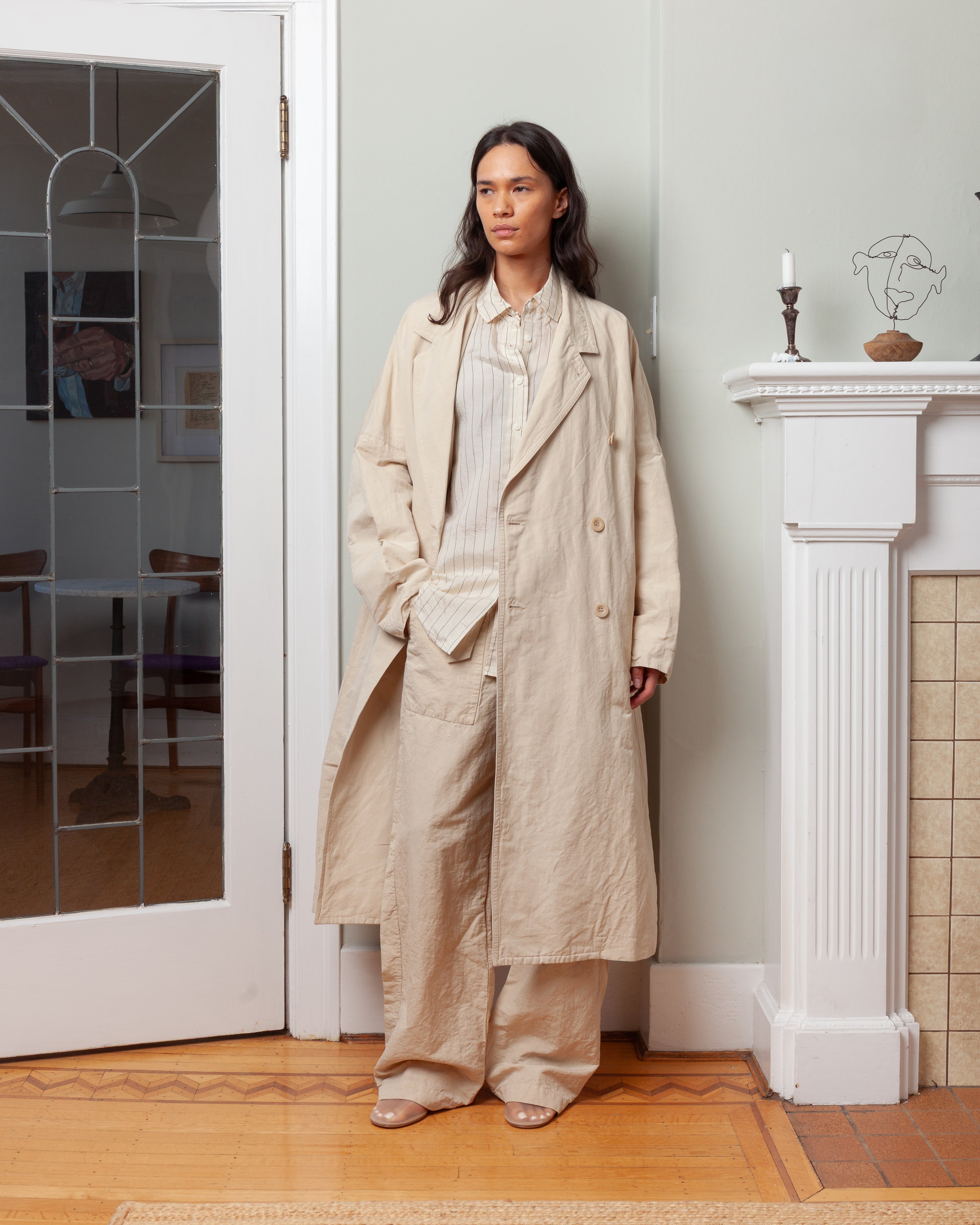 Casey Casey-Francis Coat - Rugger - Ivory-Coats-Boboli-Vancouver-Canada