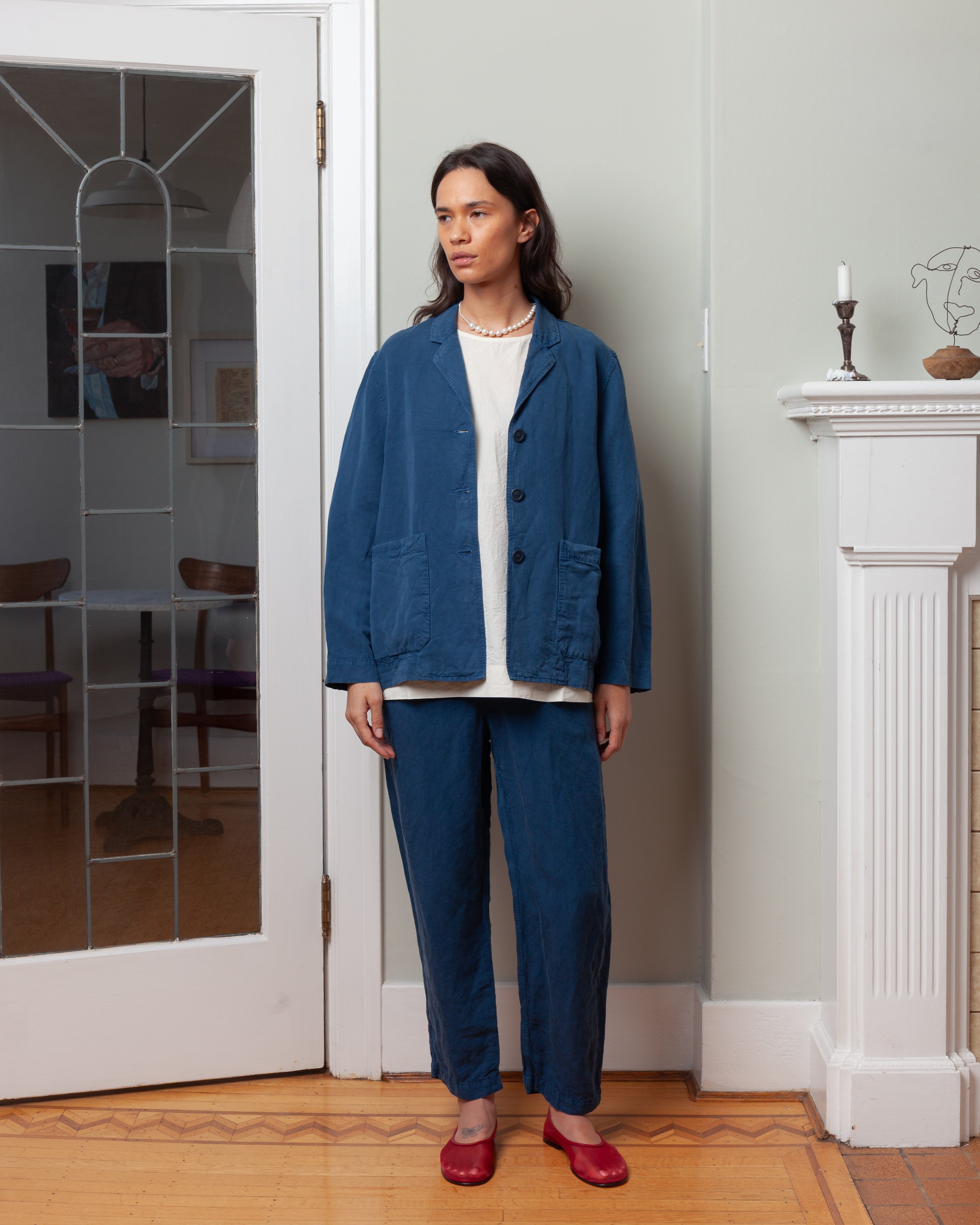 Casey Casey-Workwear Puddy Jacket - Tuareg - Blue-Jackets-Boboli-Vancouver-Canada