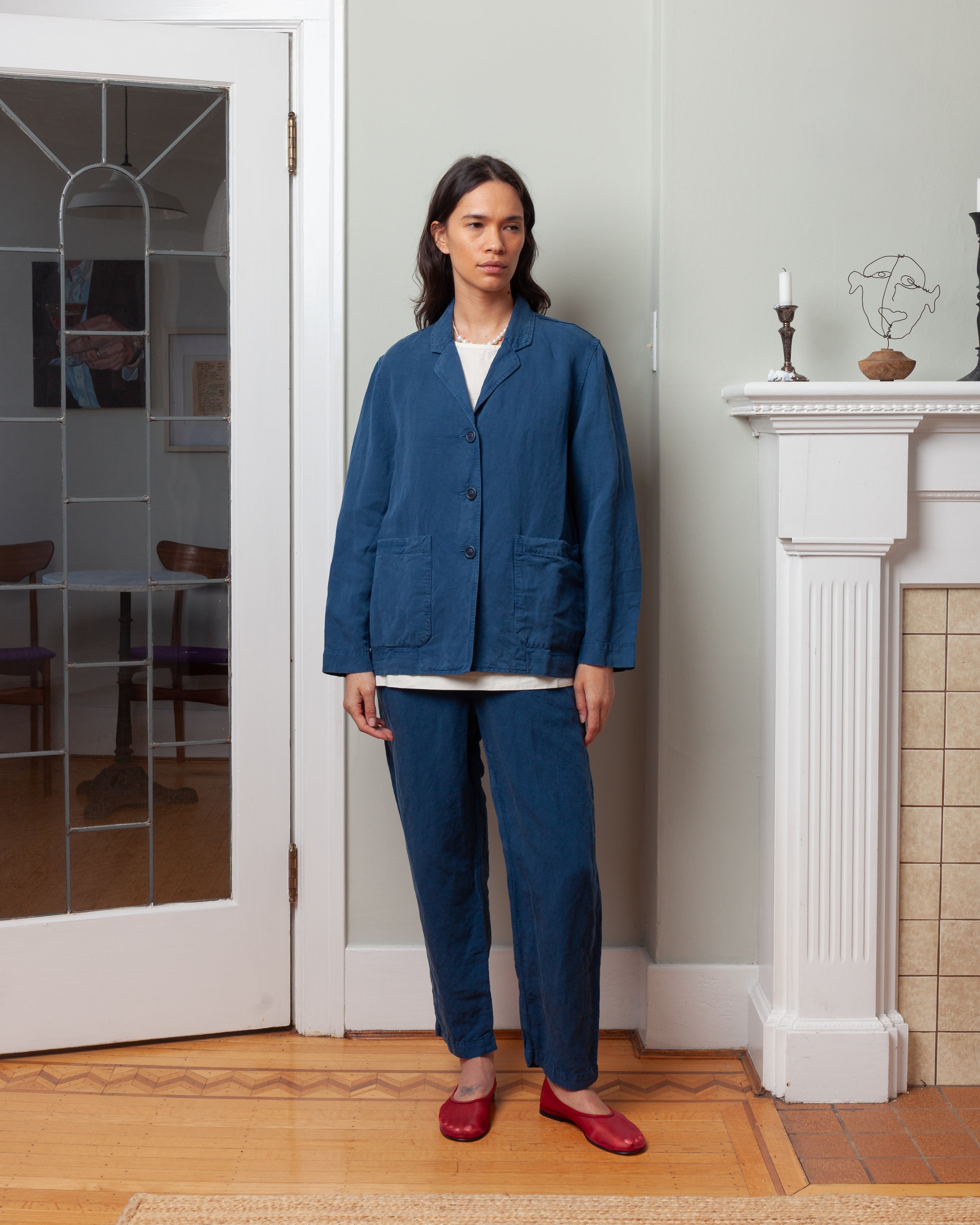 Casey Casey-Workwear Puddy Jacket - Tuareg - Blue-Jackets-Boboli-Vancouver-Canada