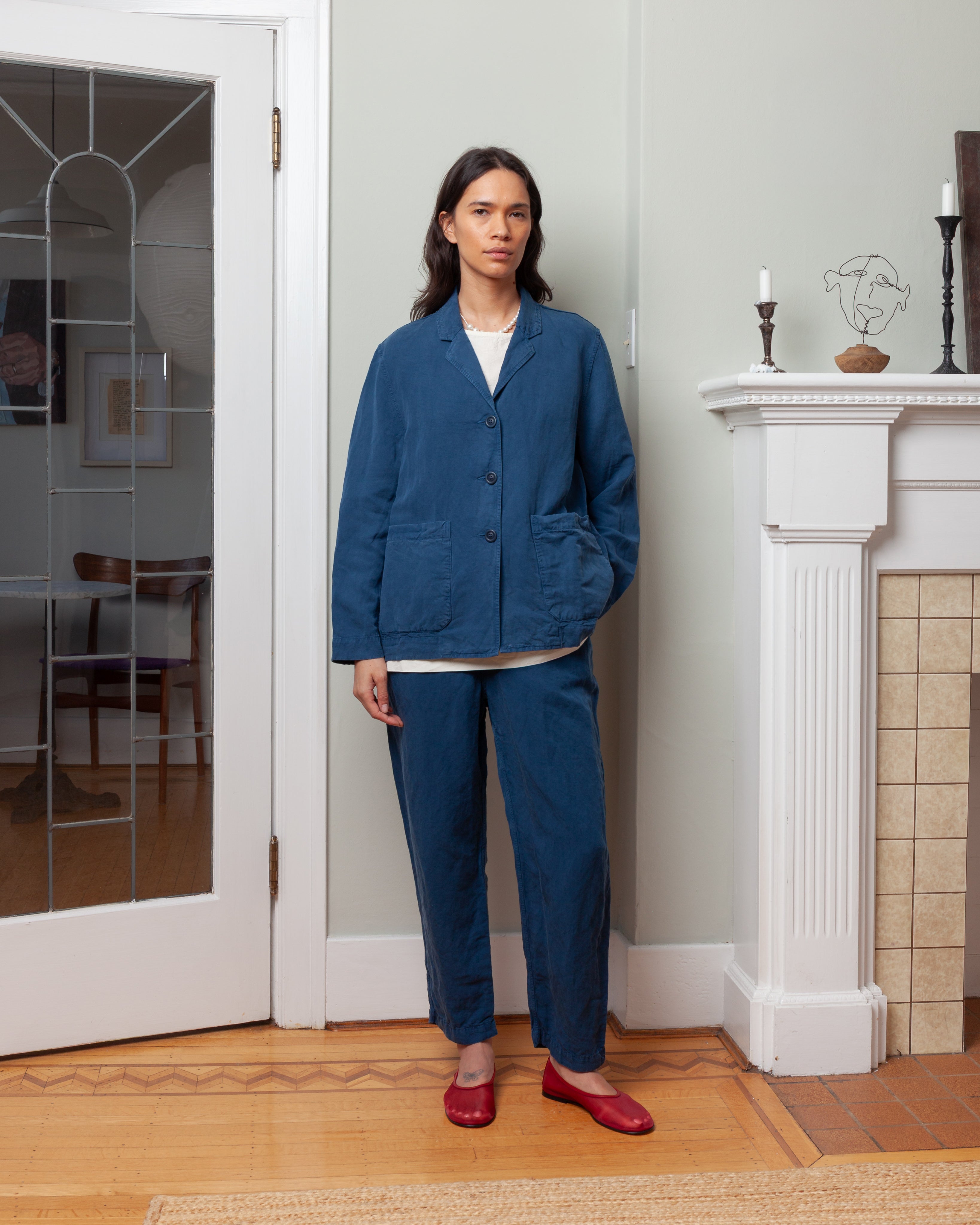 Casey Casey-Workwear Puddy Jacket - Tuareg - Blue-Jackets-Boboli-Vancouver-Canada