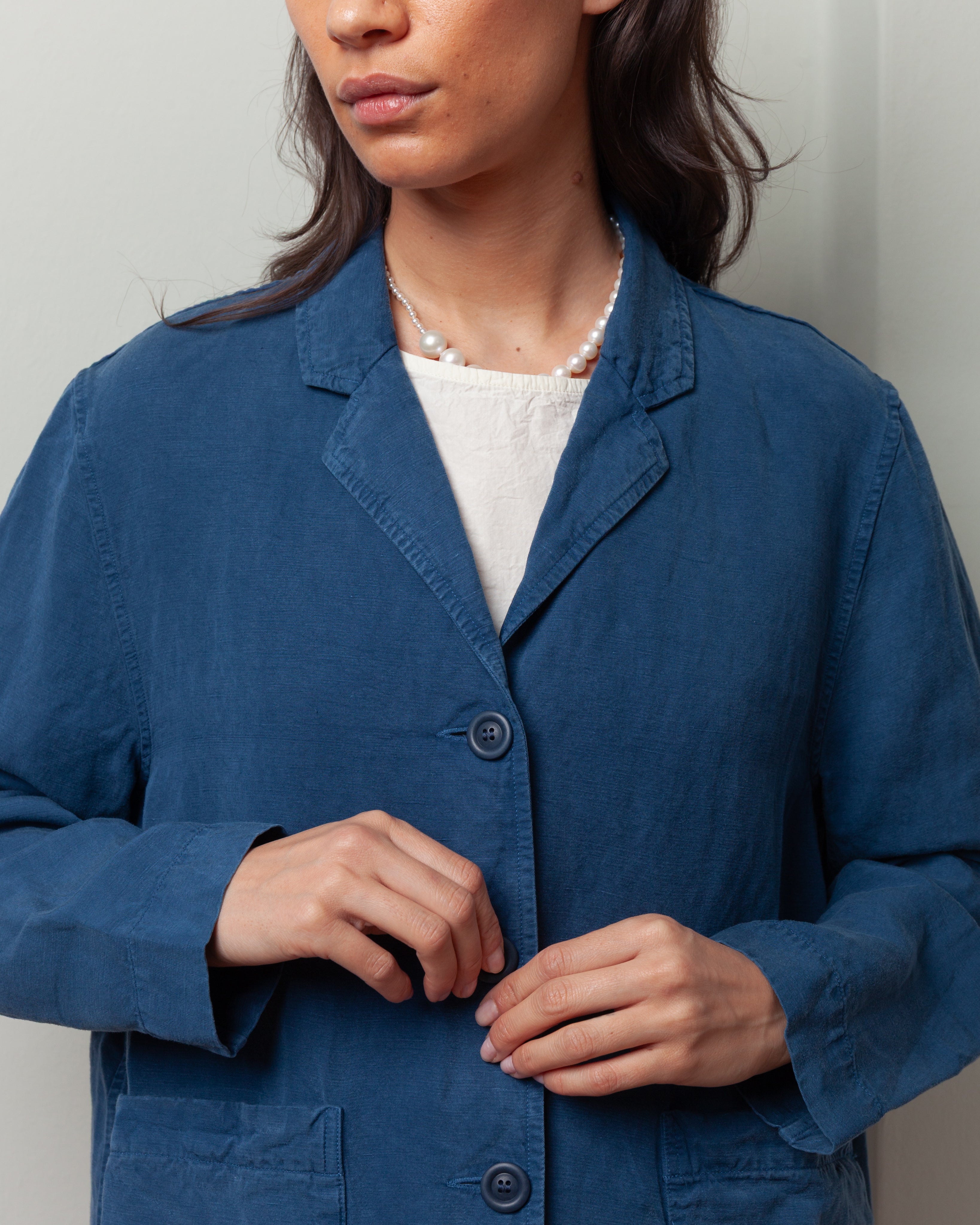 Casey Casey-Workwear Puddy Jacket - Tuareg - Blue-Jackets-Boboli-Vancouver-Canada
