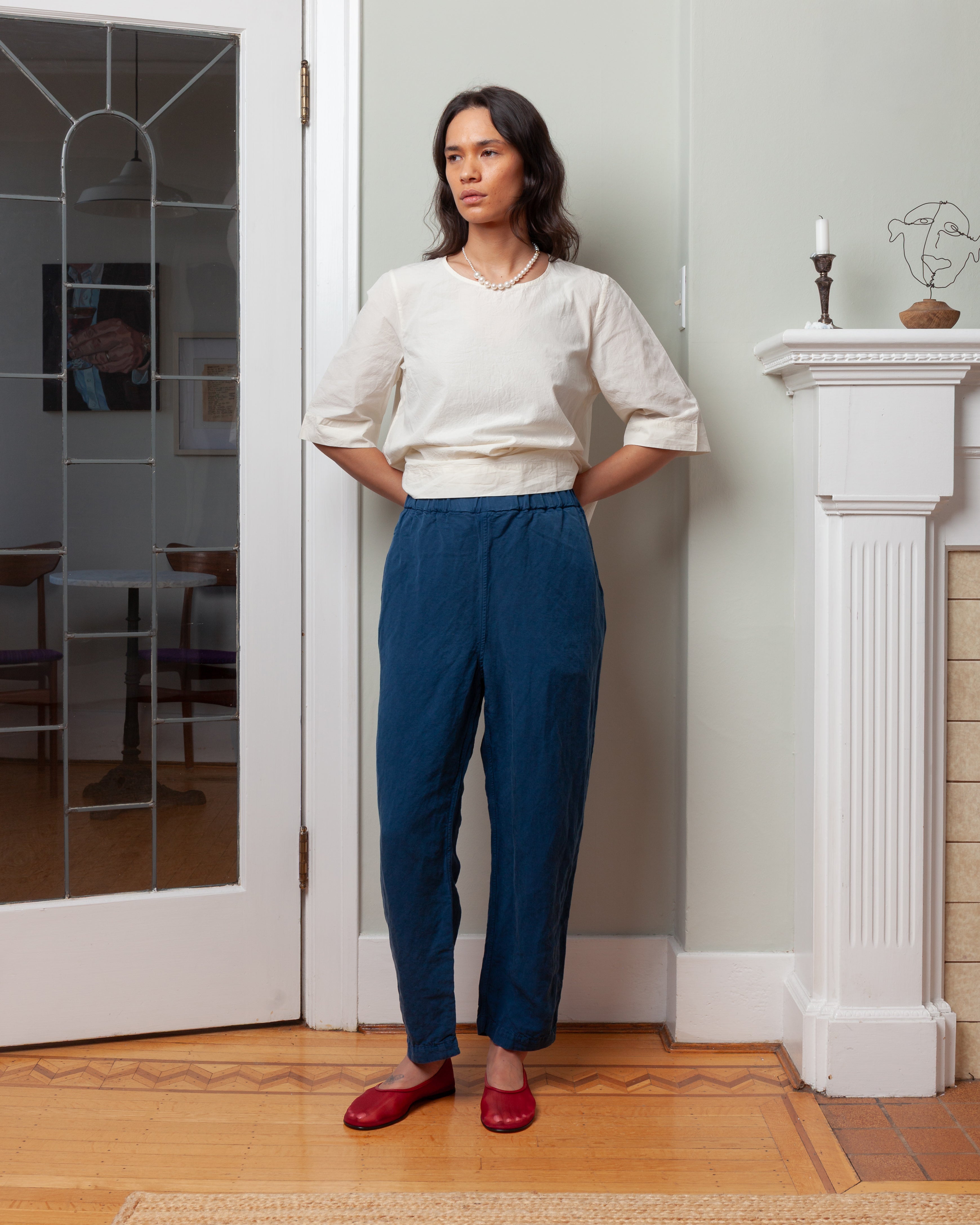 Casey Casey-Fabi Pant - Tuareg - Blue-Pants-Boboli-Vancouver-Canada