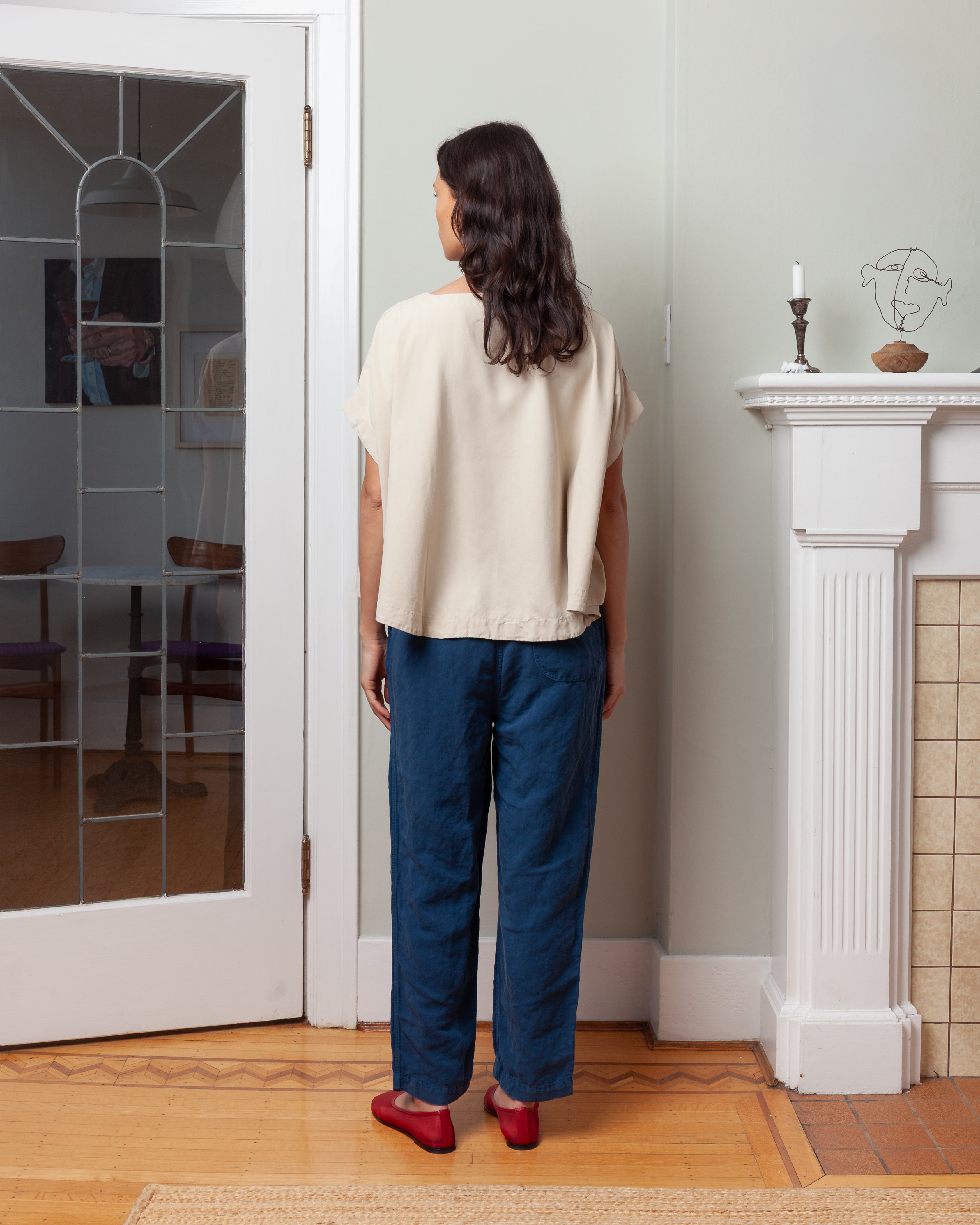 Casey Casey-Francesca Top - Spun Silk - Beige-Tops-Boboli-Vancouver-Canada